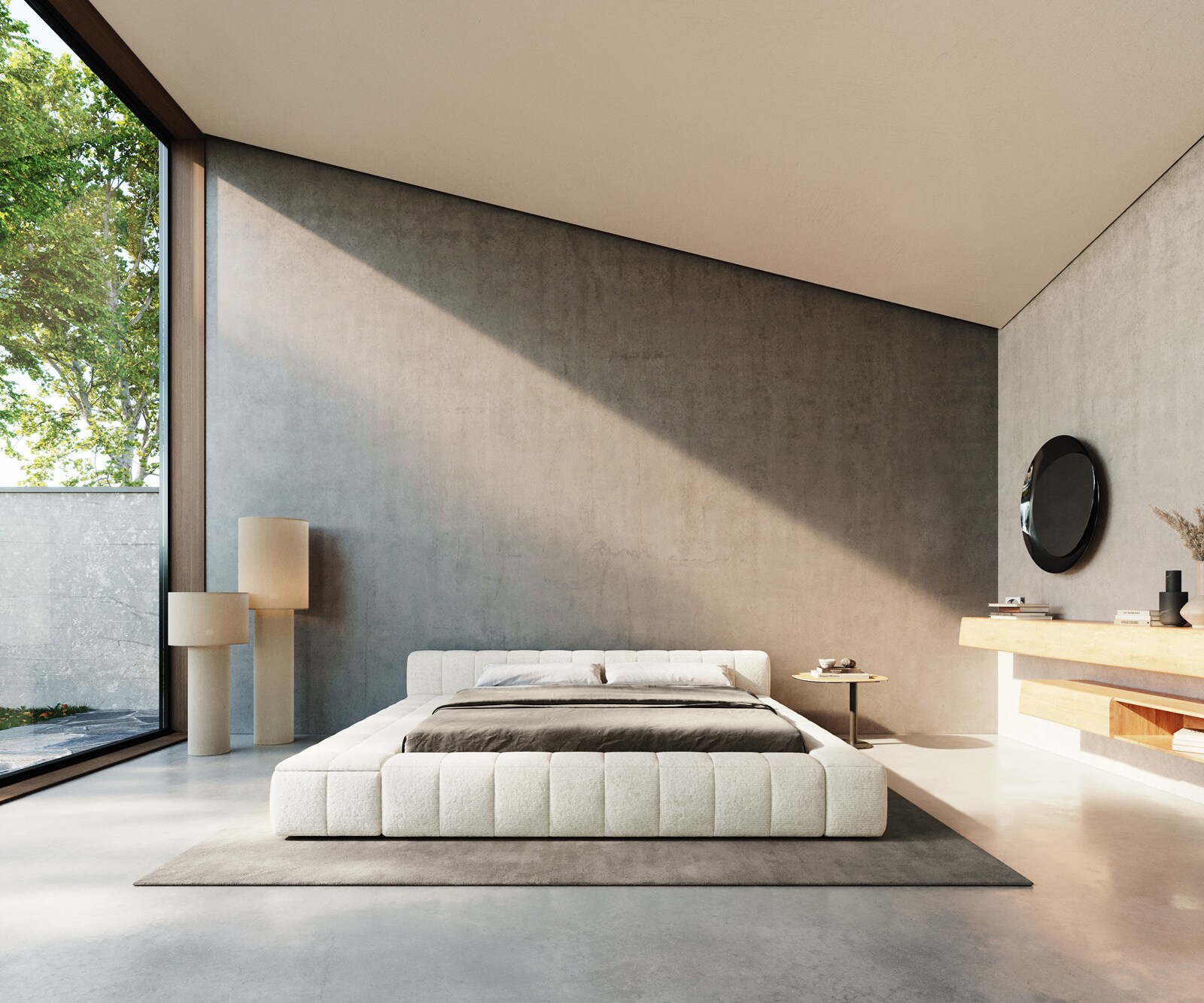 Sommier-rembourré Espazio 180x200 cm Bouclé Soft Beige 4