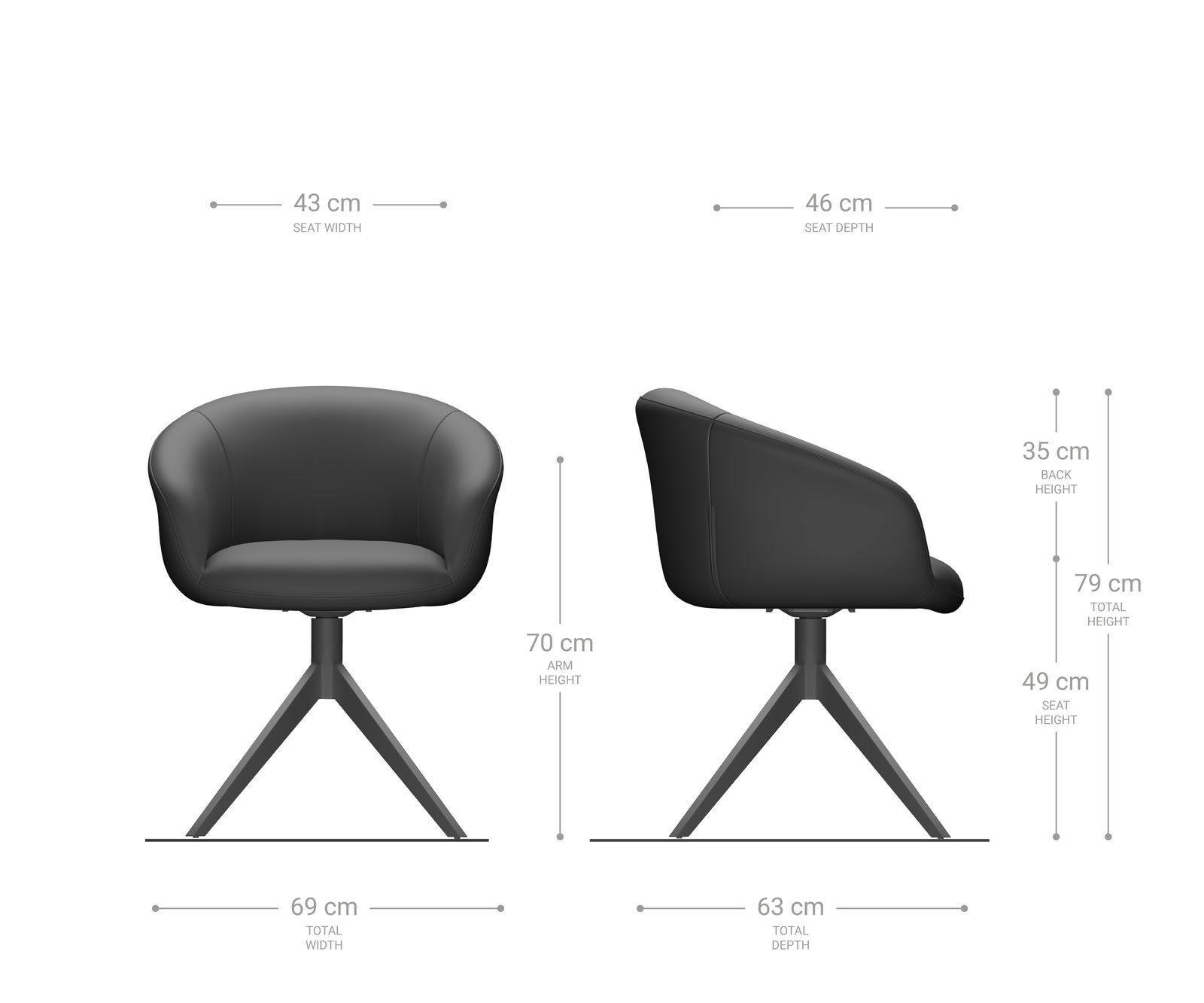 Chaise-pivotante Vinka-Flex avec accoudoirs bouclé blanc pied croisé large noir pivotement sur 360° ressorts ensachés 6 Chaise-pivotante Vinka-Flex avec accoudoirs bouclé blanc pied croisé large noir pivotement sur 360° ressorts ensachés 6