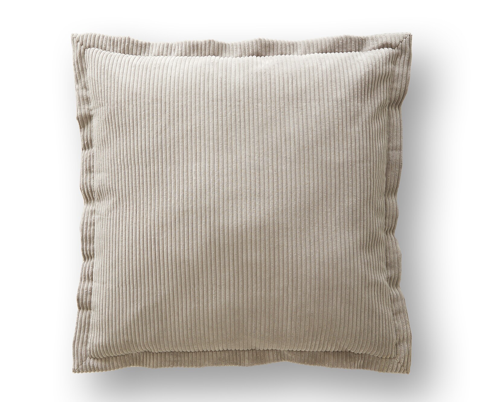 Coussin-à-lancer Sirpio 70x70 velours côtelé beige 4