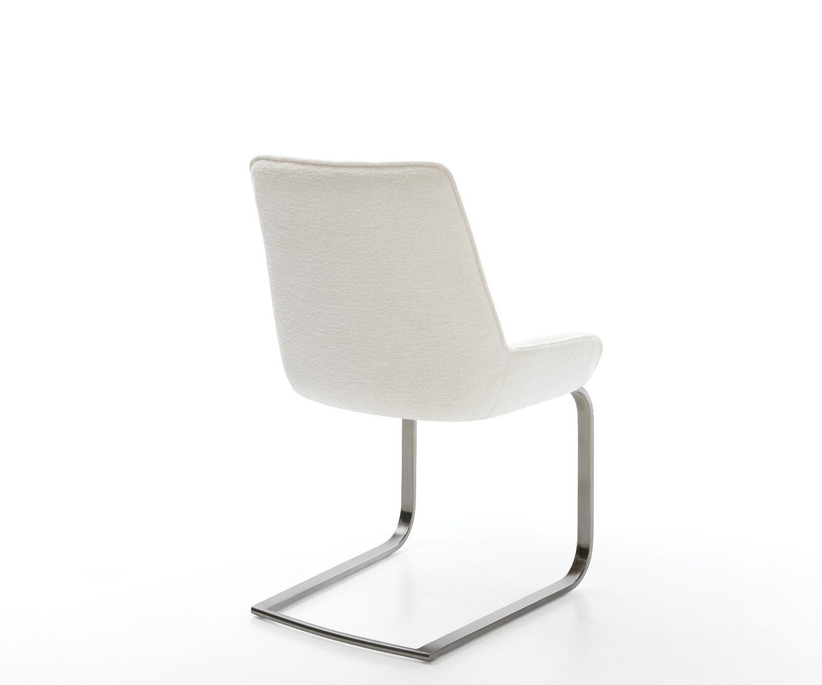 Cantilever Taimi-Flex bouclé doux beige pied cantilever plat grafiete 4