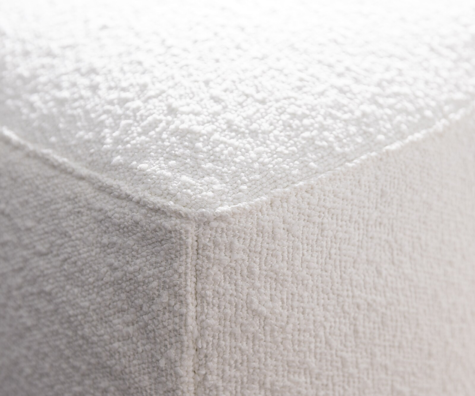 Bigsofa Freestyle 280x110 cm Bouclé Crème-blanc couture plate 4