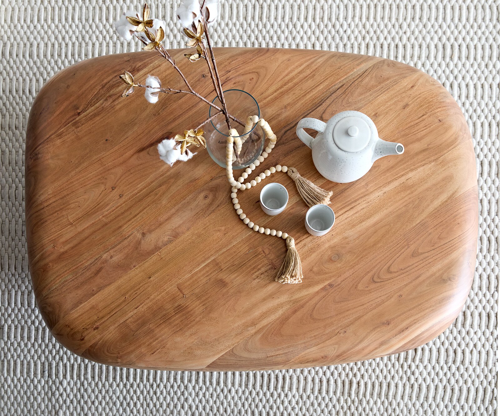Table-de-salon Maskat 120x90 cm acacia naturel 4