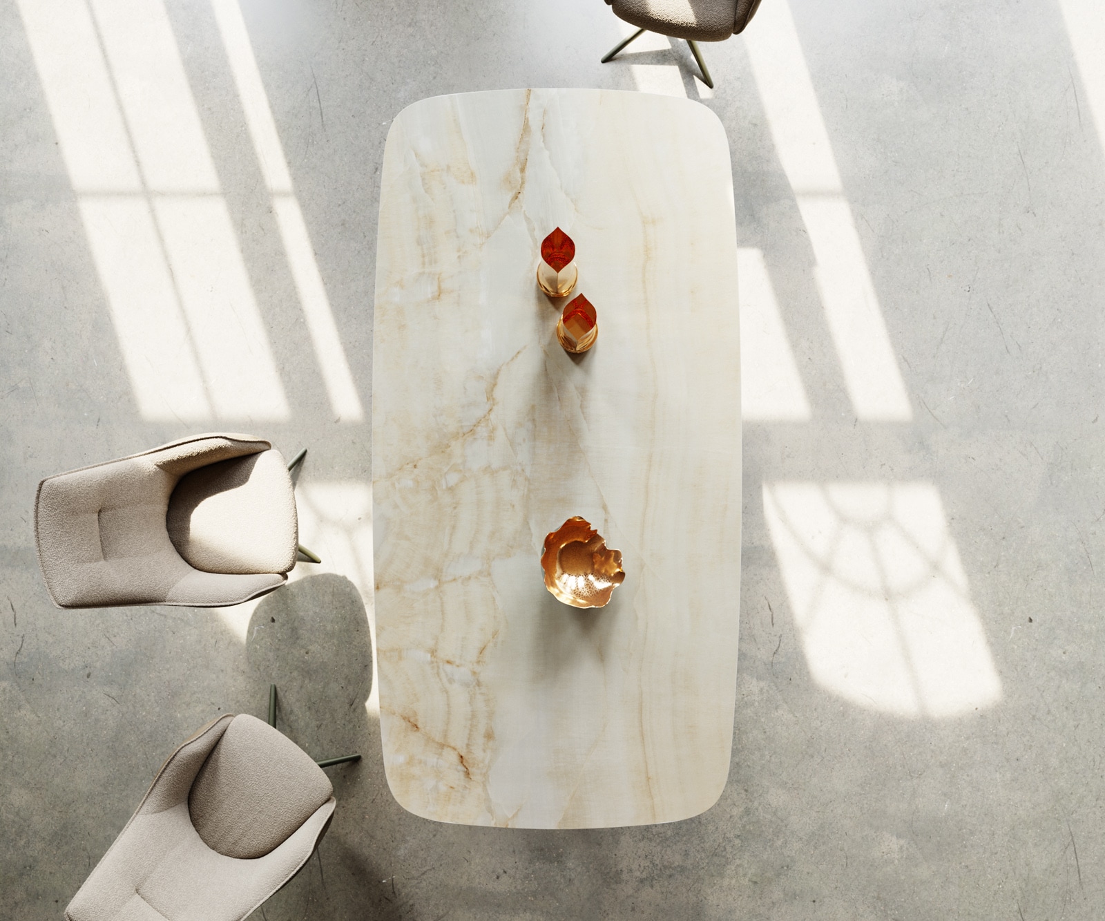 Table à manger Edge Boot 240x120 Céramique Iris FMG Onice OroTroa Métal finition à effet Titane 3 Table à manger Edge Boot 240x120 Céramique Iris FMG Onice OroTroa Métal finition à effet Titane 3