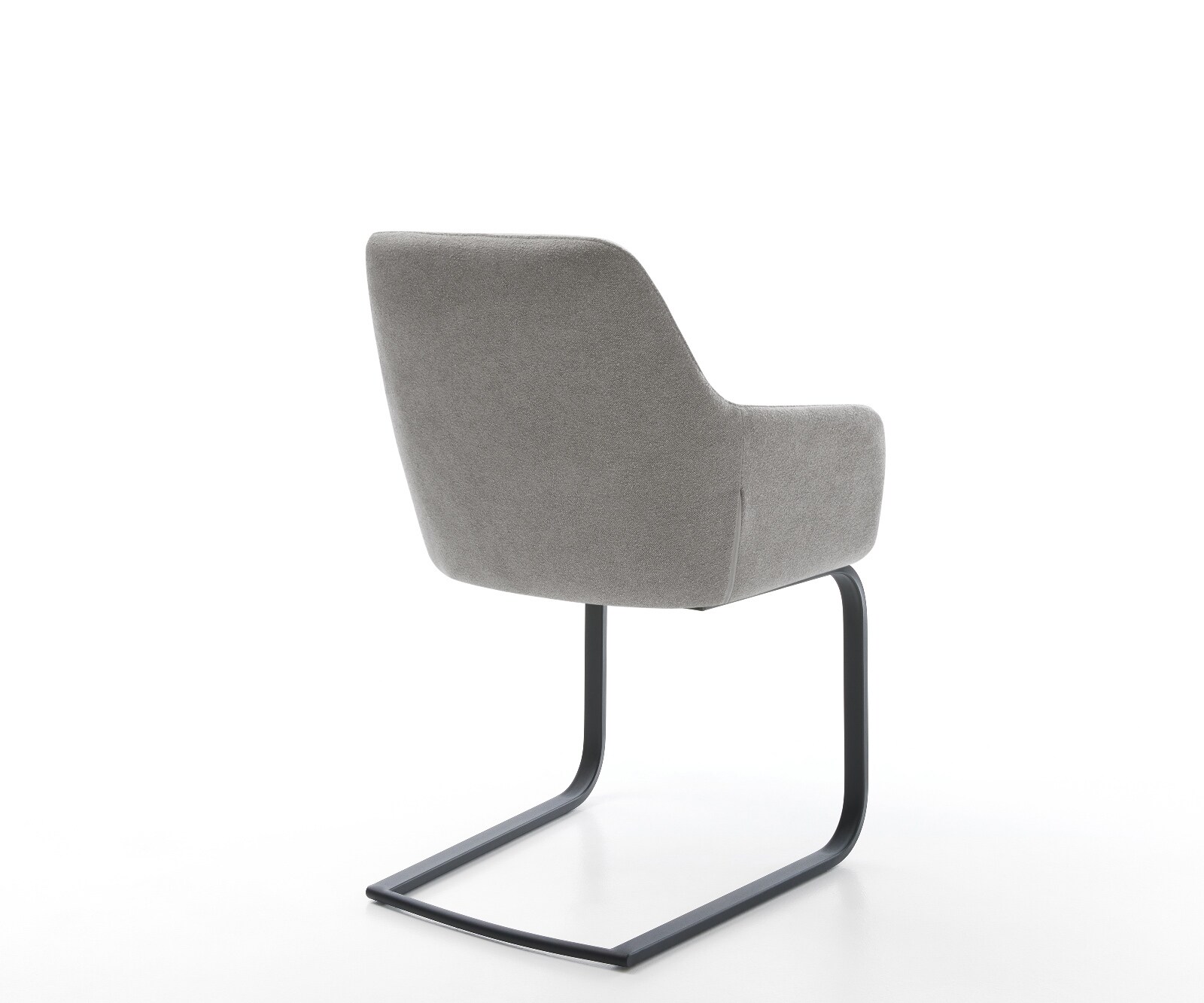 Cantilever Pejo-Flex tissu structuré doux gris pied cantilever plat noir resorts ensachés 5
