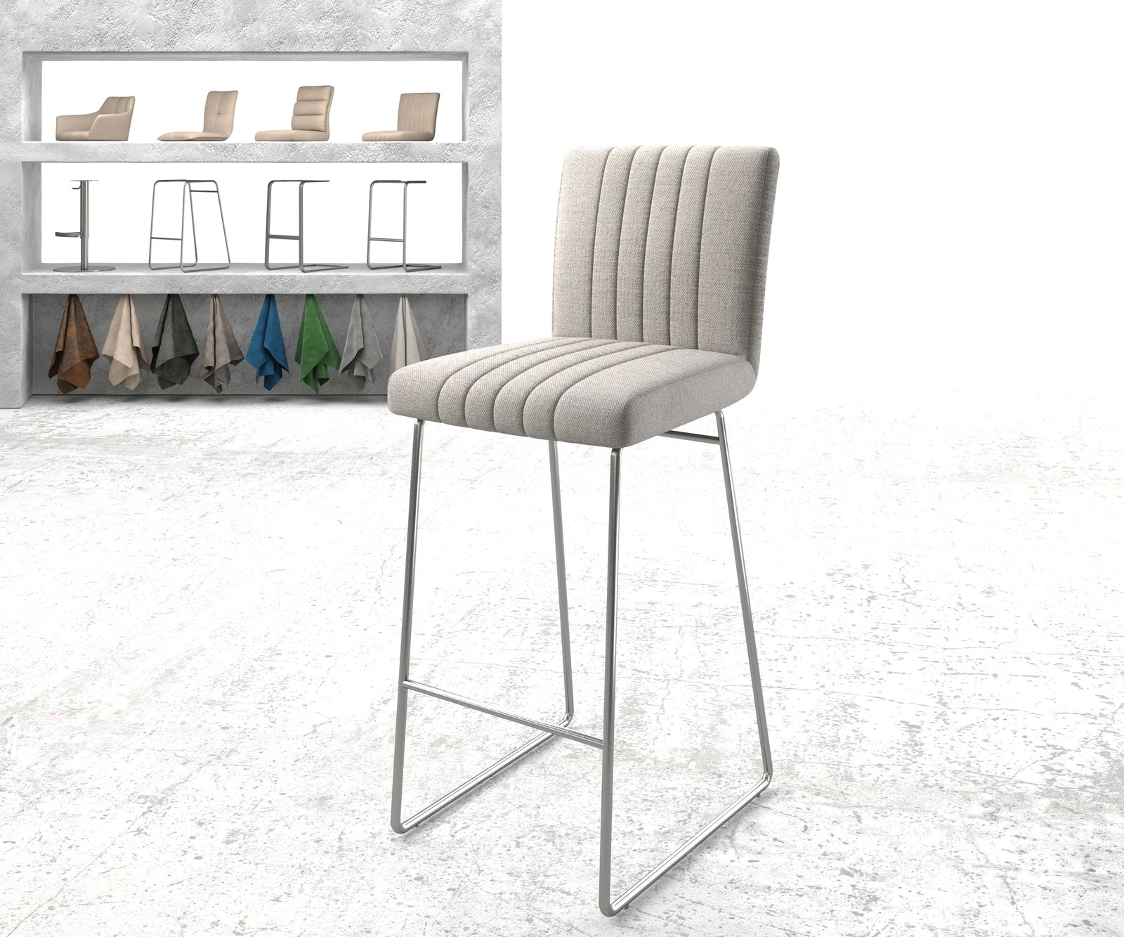 Chaise-de-bar Luiga-Flex chaise rembourrée 2