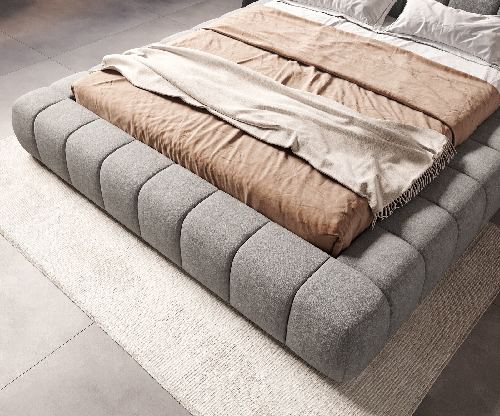 Sommier-rembourré Cutio 180x200 cm Tissu structuré  5