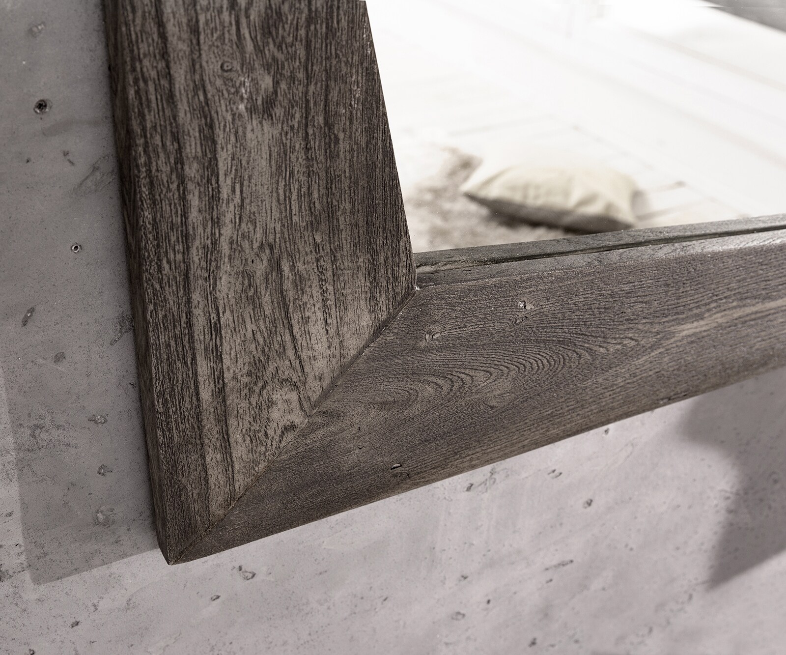 Design-miroir Wyatt 160x70 cm acacia platine 8