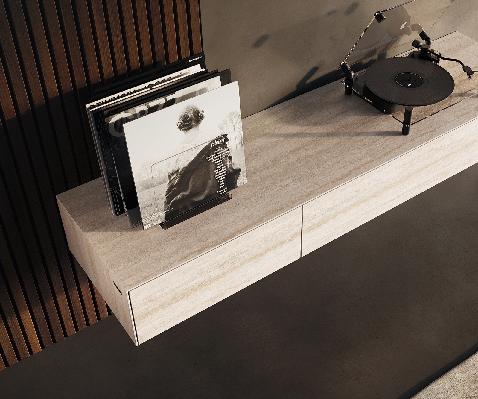 Meuble-TV Cuor 150 cm Céramique Laminam® Travertino Bianco Crème-blanc 1 Clapet 1 Tiroir Flottant 4 Meuble-TV Cuor 150 cm Céramique Laminam® Travertino Bianco Crème-blanc 1 Clapet 1 Tiroir Flottant 4