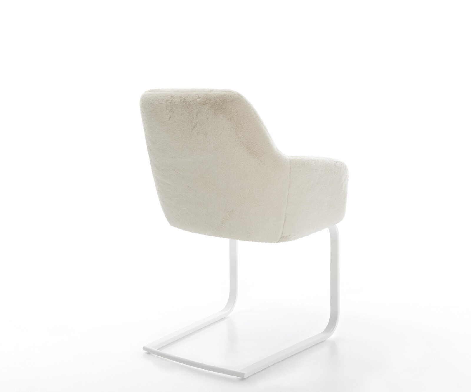 Cantilever Pejo-Flex peluche crème-blanc pied cantilever plat blanc resorts ensachés 5