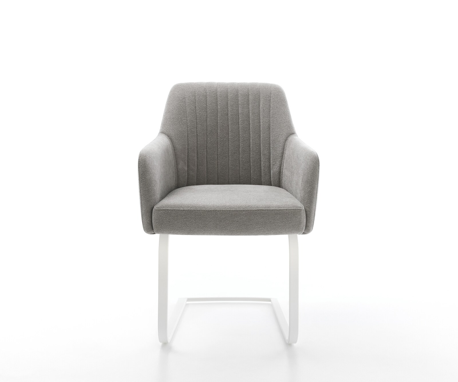 Cantilever Greg-Flex tissu structuré doux gris pied cantilever plat blanc resorts ensachés 2