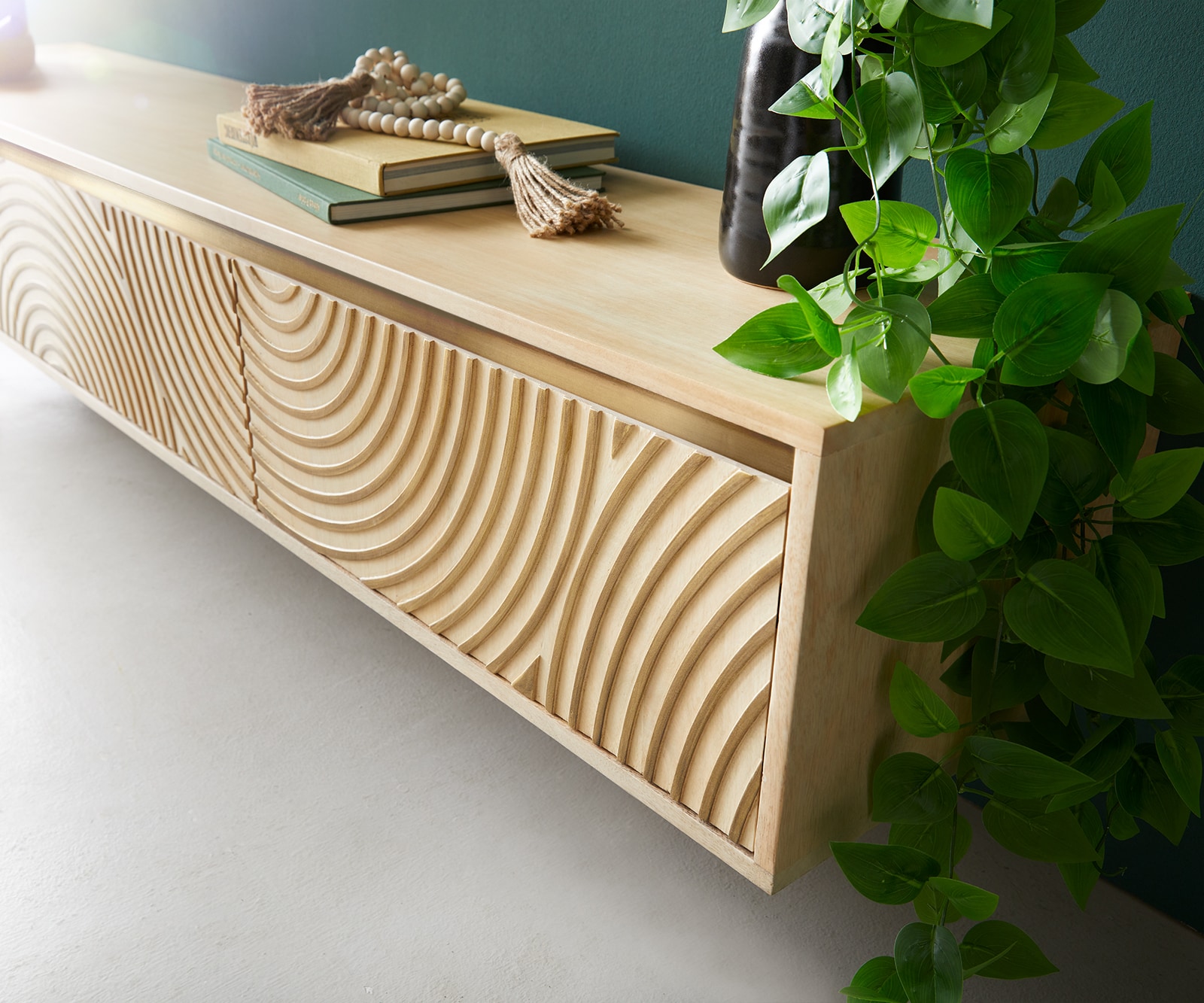 Meuble-TV Budaya 175 cm manguier naturel 3 portes 4 Meuble-TV Budaya 175 cm manguier naturel 3 portes 4