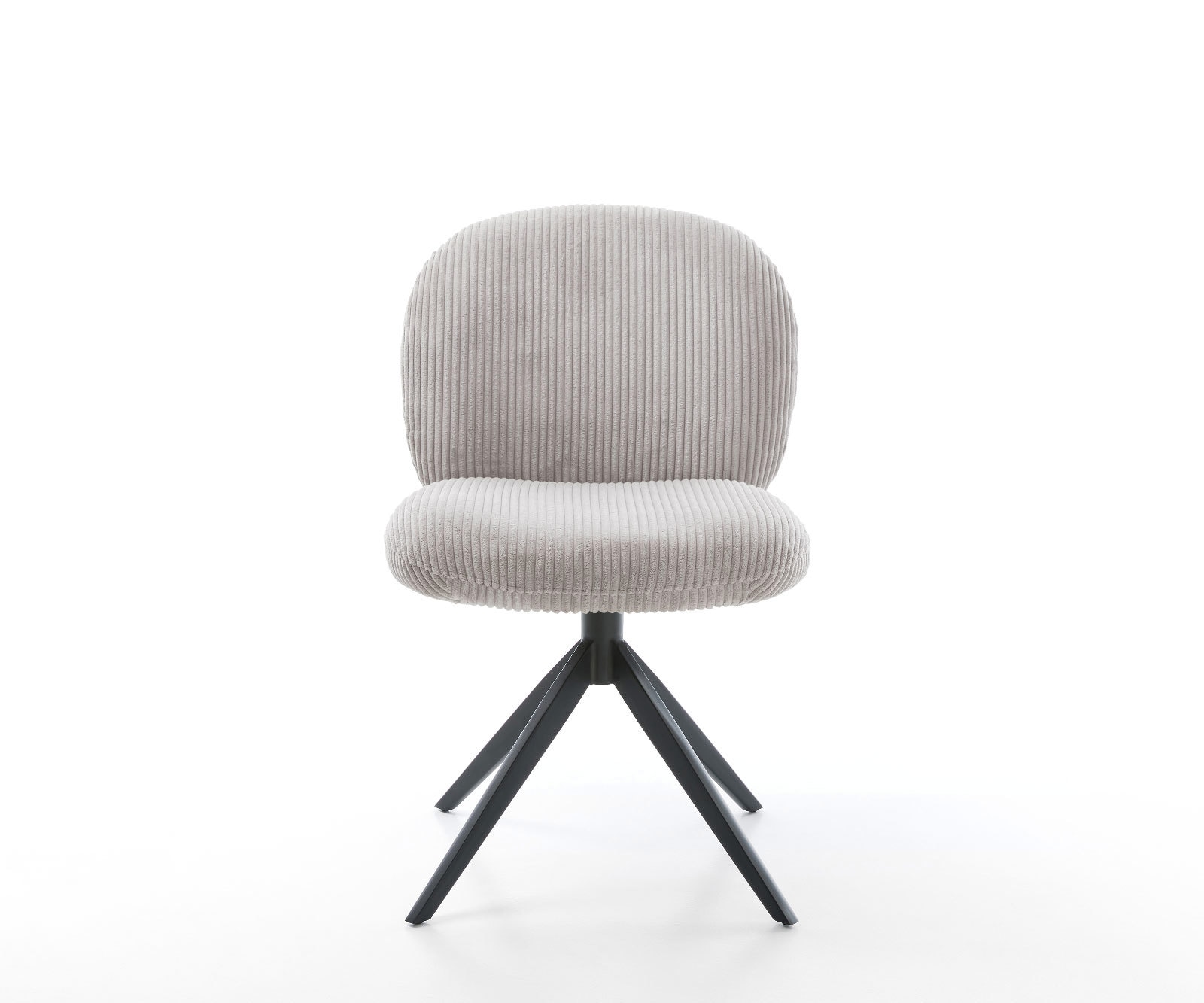 Chaise-pivotante Nube-Flex côtelé gris argenté pied croisé large noir pivotement sur 360° fonction bascule ressorts ensachés 1 Chaise-pivotante Nube-Flex côtelé gris argenté pied croisé large noir pivotement sur 360° fonction bascule ressorts ensachés 1