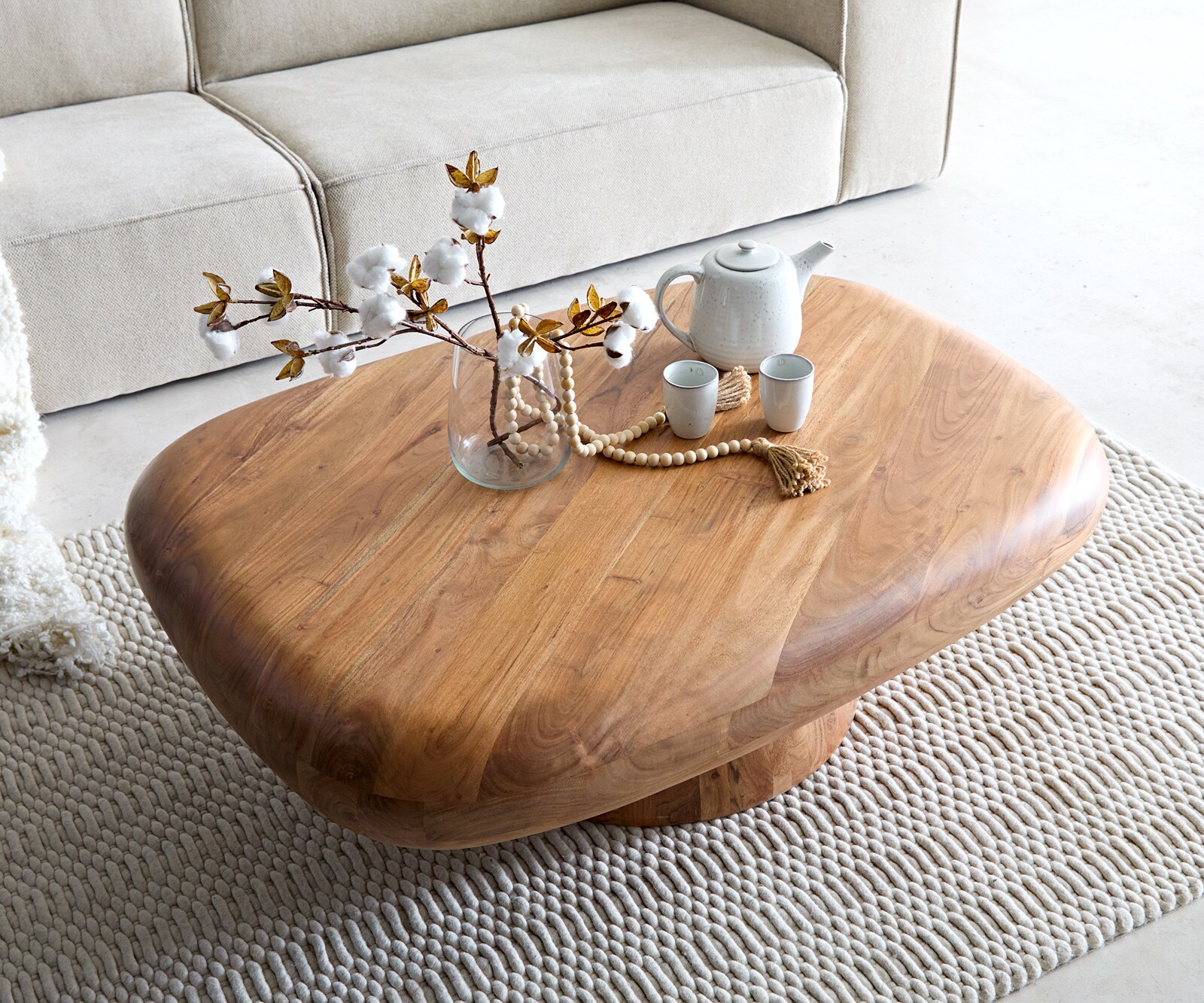 Table-de-salon Maskat 120x90 cm acacia naturel 3