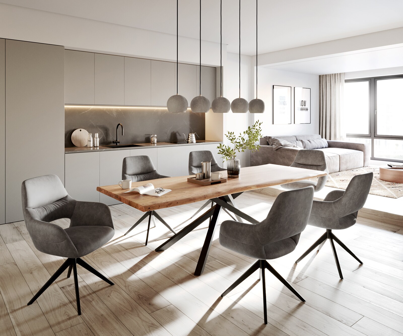 Chaise-de-salle-à-manger Yago-Flex avec accoudoirs microvelours anthracite vintage pied croisé large noir ressorts ensachés 3 Chaise-de-salle-à-manger Yago-Flex avec accoudoirs microvelours anthracite vintage pied croisé large noir ressorts ensachés 3