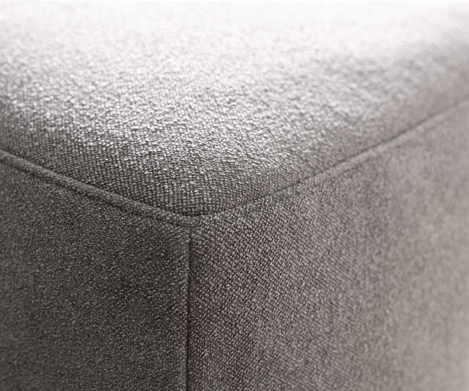 Canapé panoramique Freestyle 360x290 cm Tissu structuré doux Gris couture plate 4