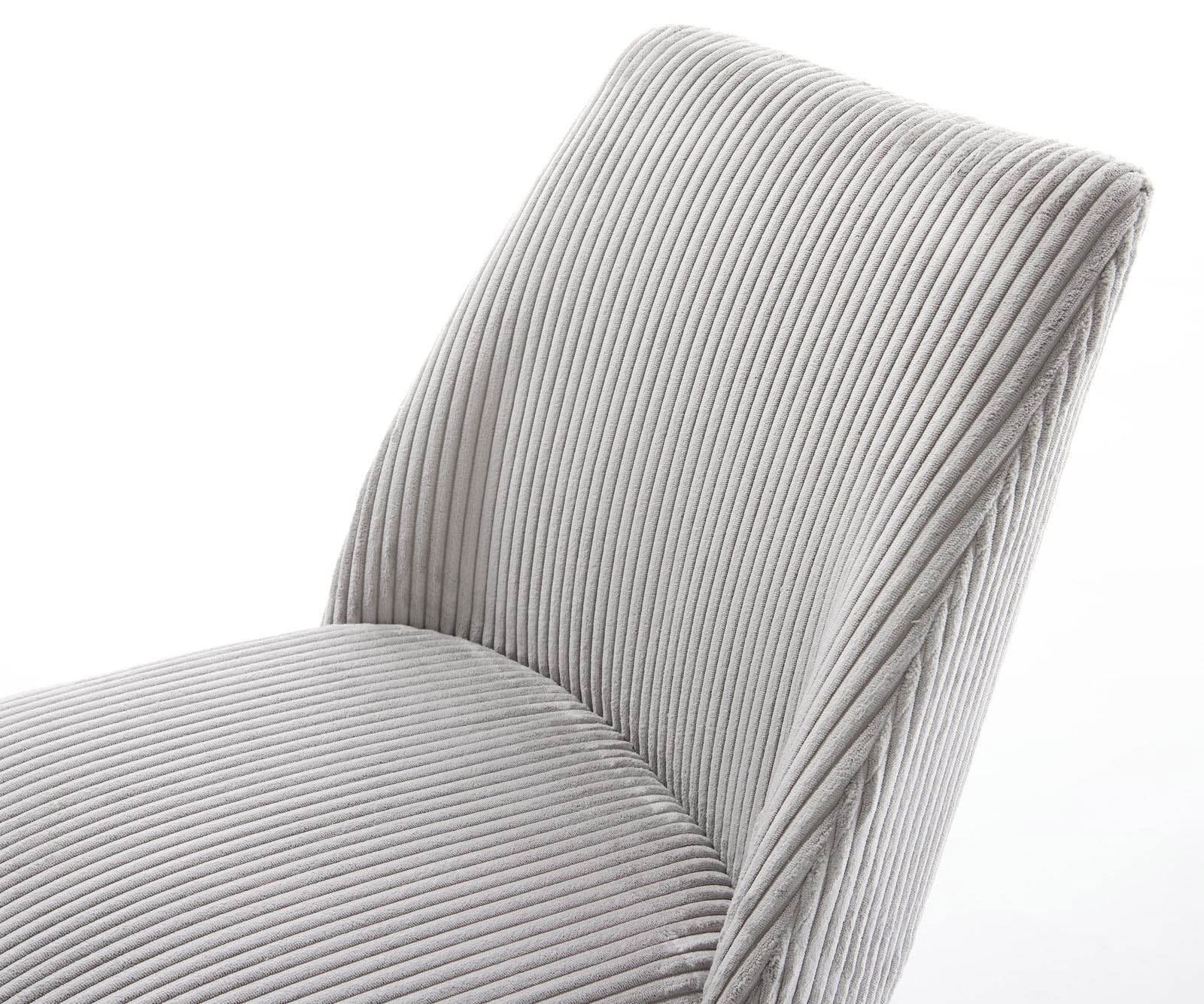 Chaise-pivotante Elso-Flex côtelé gris argenté pied croisé large aspect titane pivotement sur 360° ressorts ensachés 3 Chaise-pivotante Elso-Flex côtelé gris argenté pied croisé large aspect titane pivotement sur 360° ressorts ensachés 3