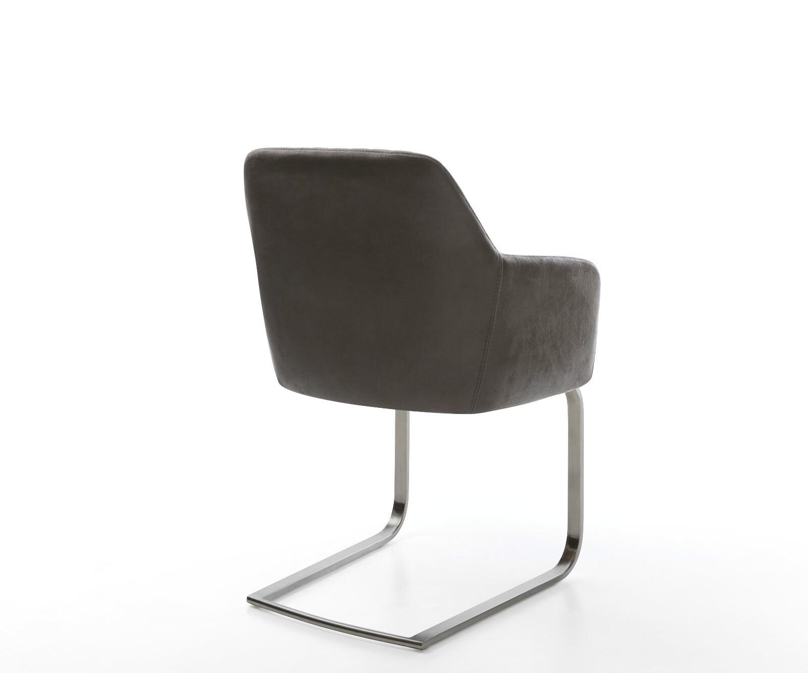 Cantilever Greg-Flex microvelours anthracite vintage pied cantilever plat grafiete ressorts ensachés 5