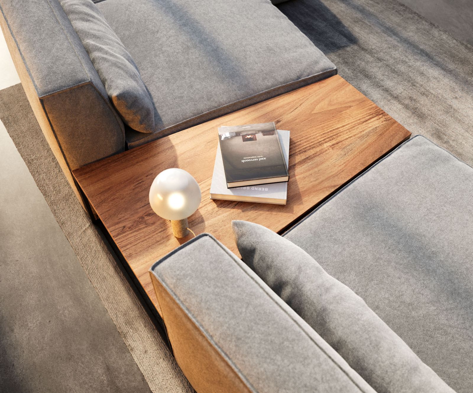 Table-d'appoint Tatius 120x40/70 acacia naturel piètement noir assorti à la table trapèze Sirpio 4