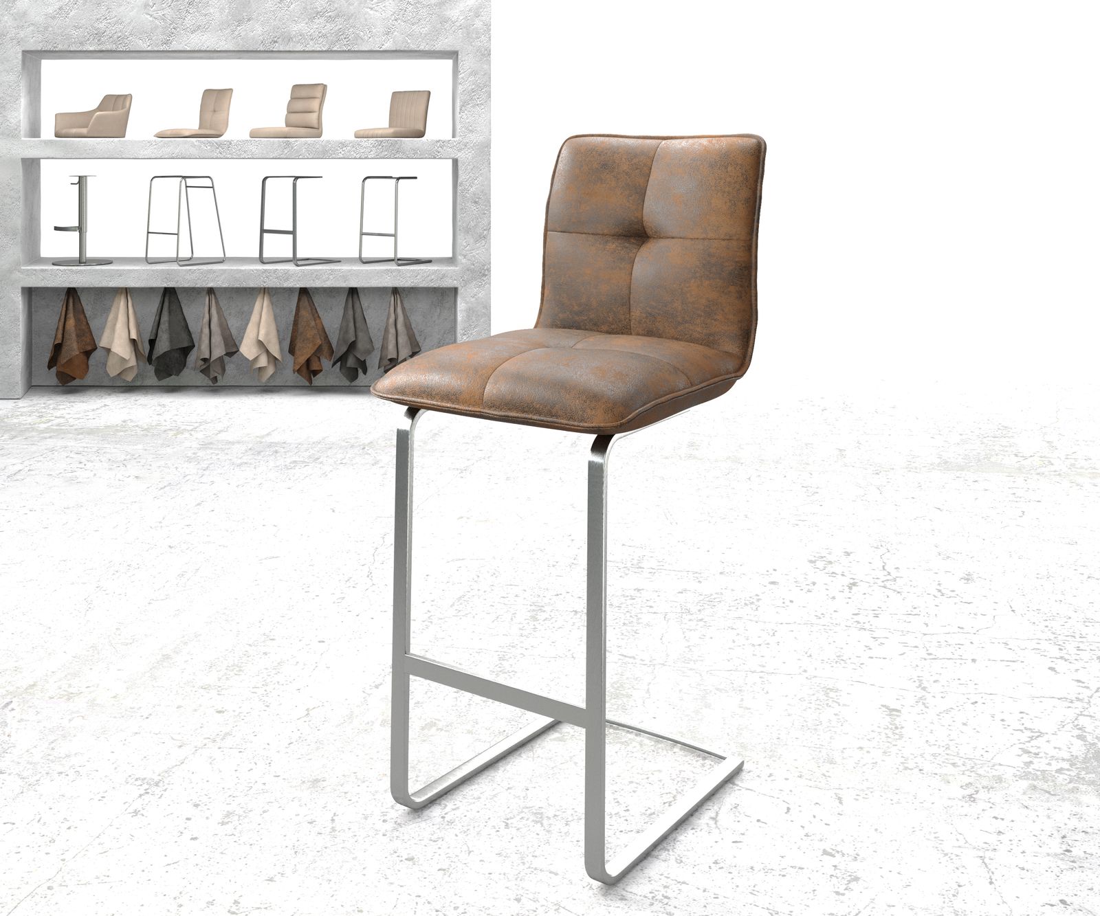 Chaise-de-bar Maddy-Flex chaise rembourrée 4