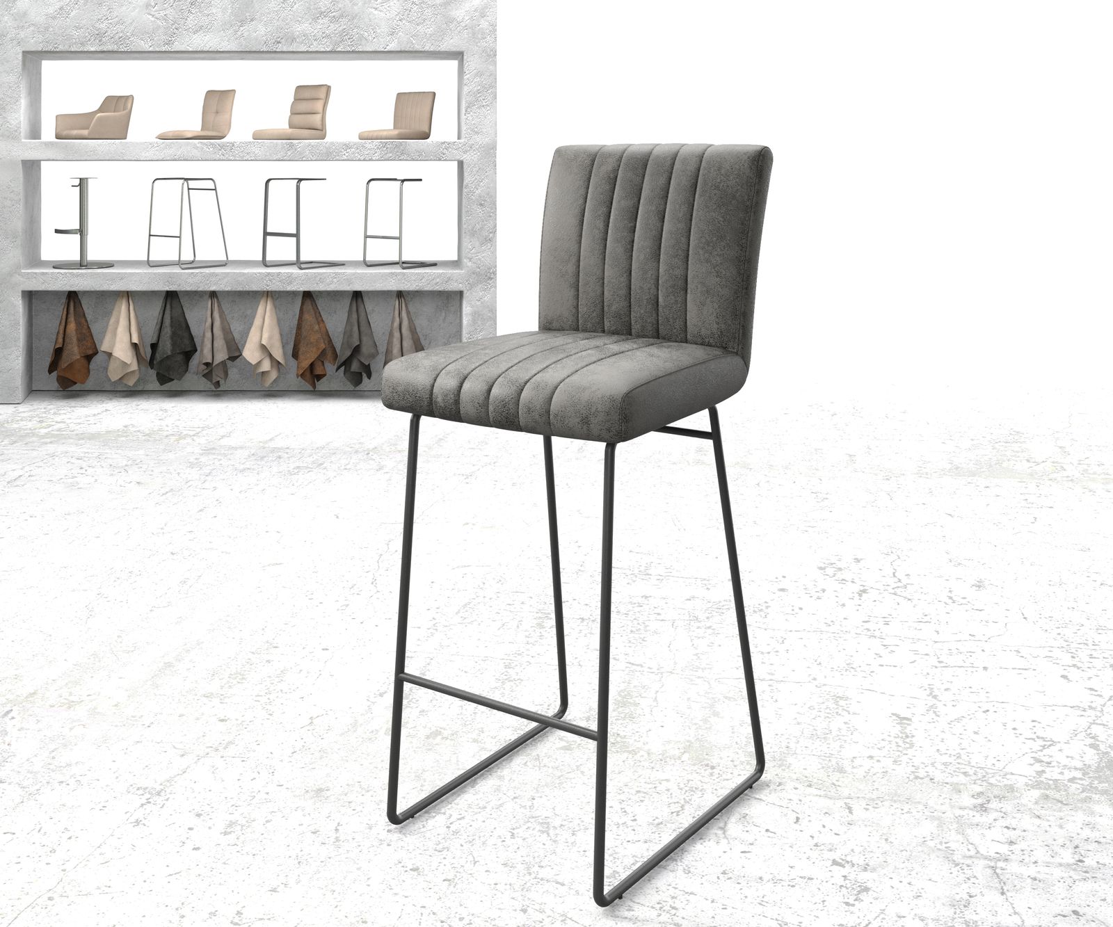 Chaise-de-bar Luiga-Flex chaise rembourrée 3