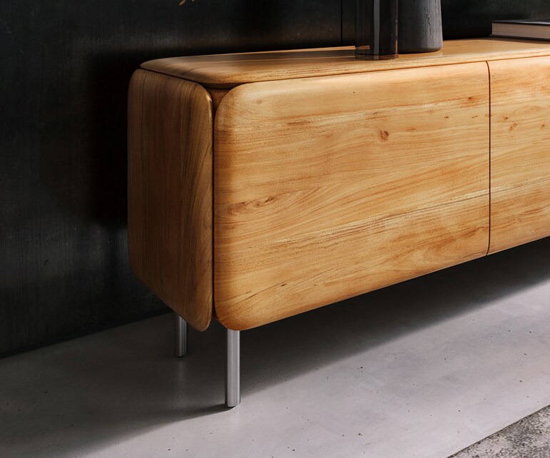 Pied rond en acier inoxydable 20 cm (lot de 4) 1