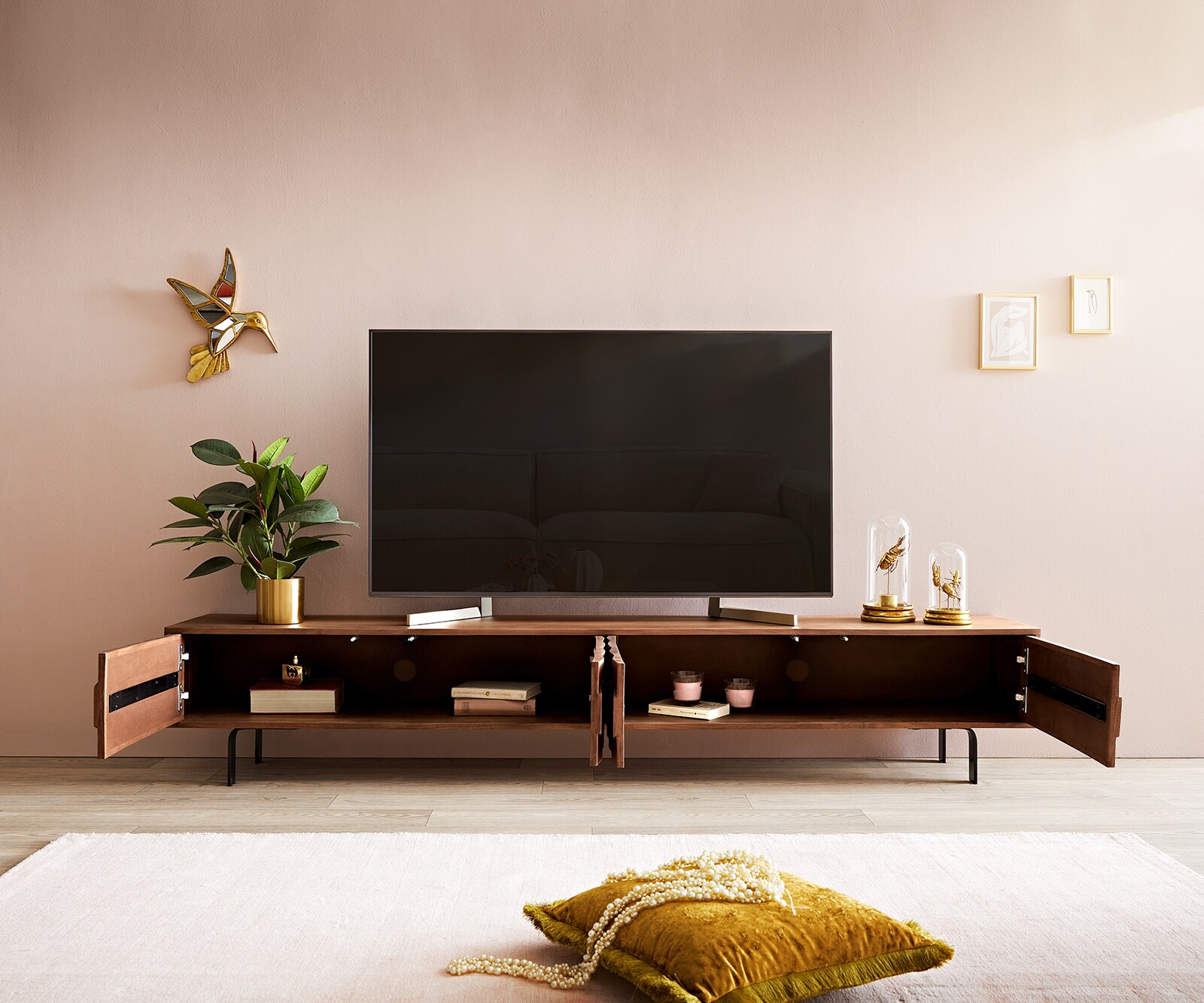 Meuble-TV Fevo en bois massif TV-Board 5
