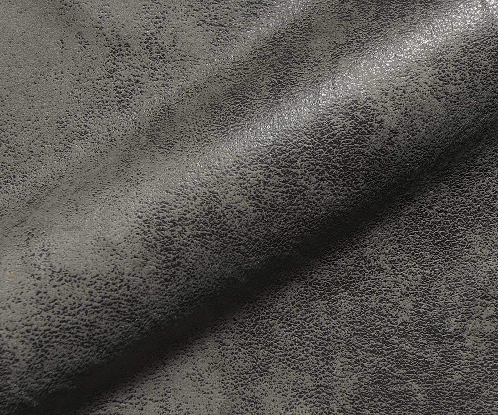 Chaise-de-salle-à-manger Zoa-Flex microvelours gris antique pied trapèze acier inoxydable brossé ressorts ensachés 3