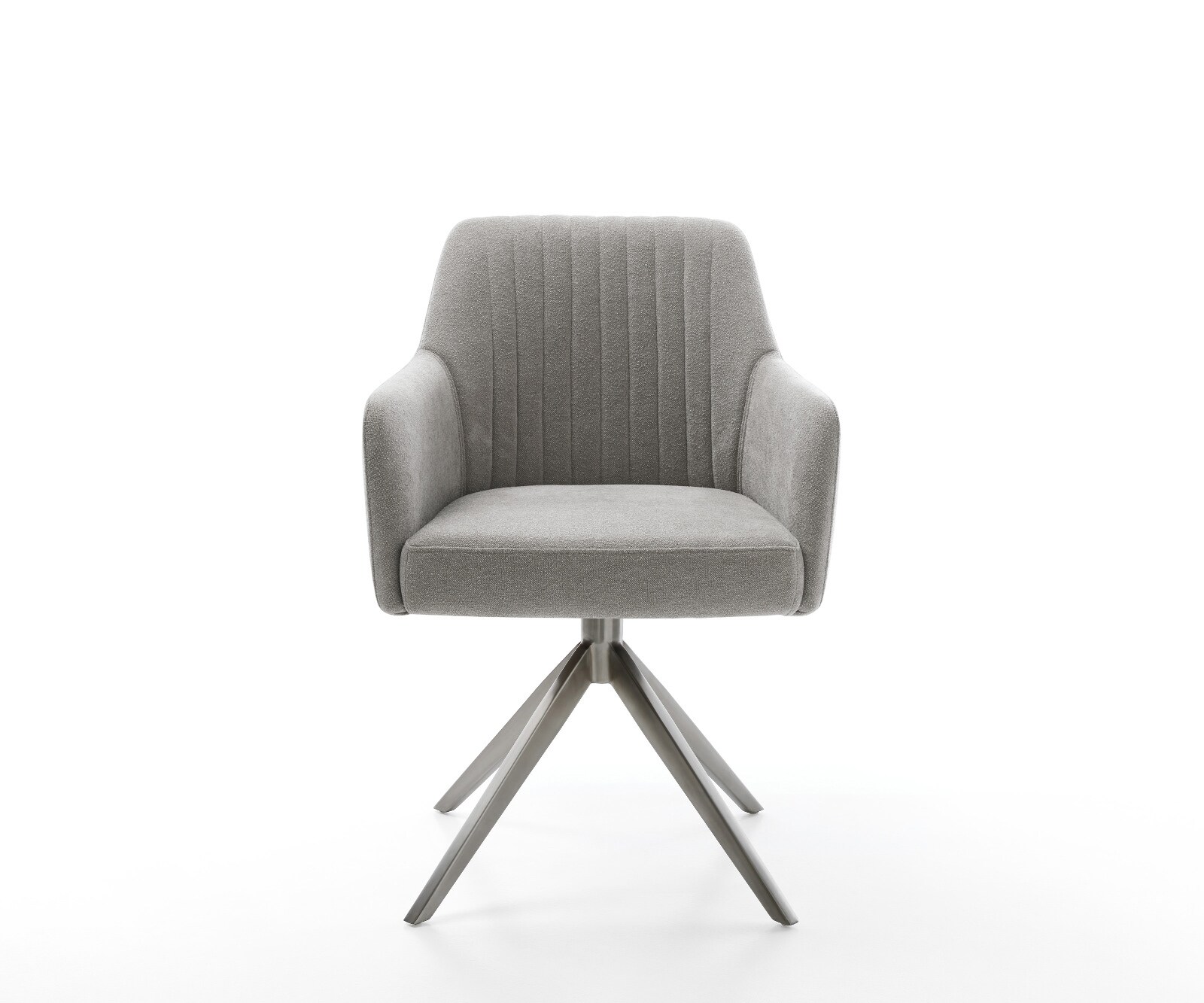 Chaise-pivotante Greg-Flex tissu structuré doux gris pied croisé large grafiete pivotement sur 360° fonction bascule resorts ensachés 2