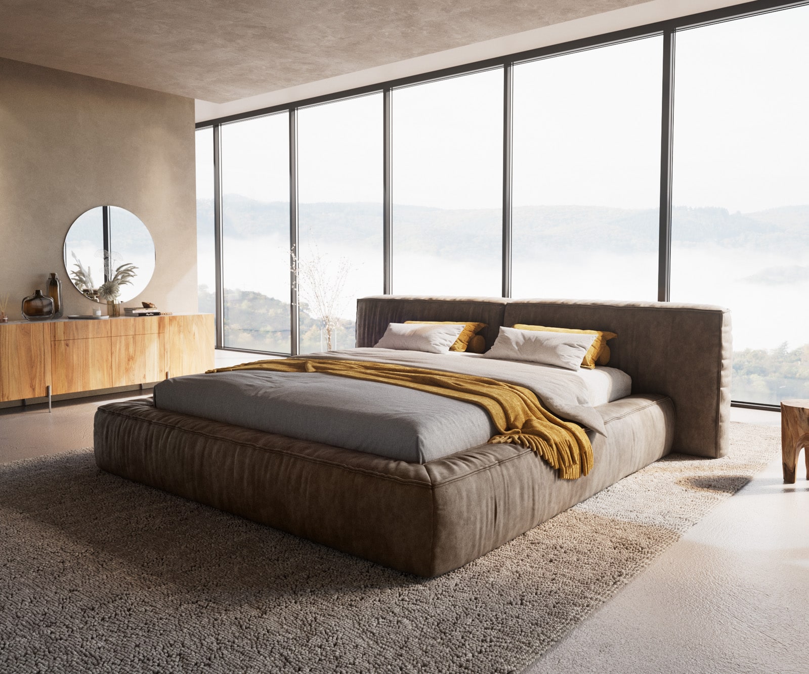 Cadre de lit rembourré Coperti 5 Cadre de lit rembourré Coperti 5