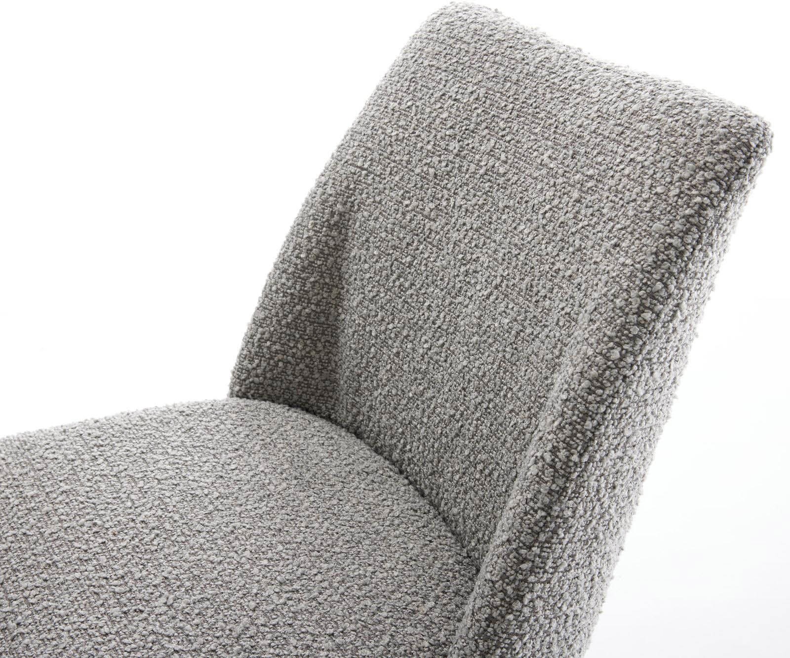 Cantilever Elso-Flex bouclé gris argenté pied cantilever plat aspect titane ressorts ensachés 3 Cantilever Elso-Flex bouclé gris argenté pied cantilever plat aspect titane ressorts ensachés 3