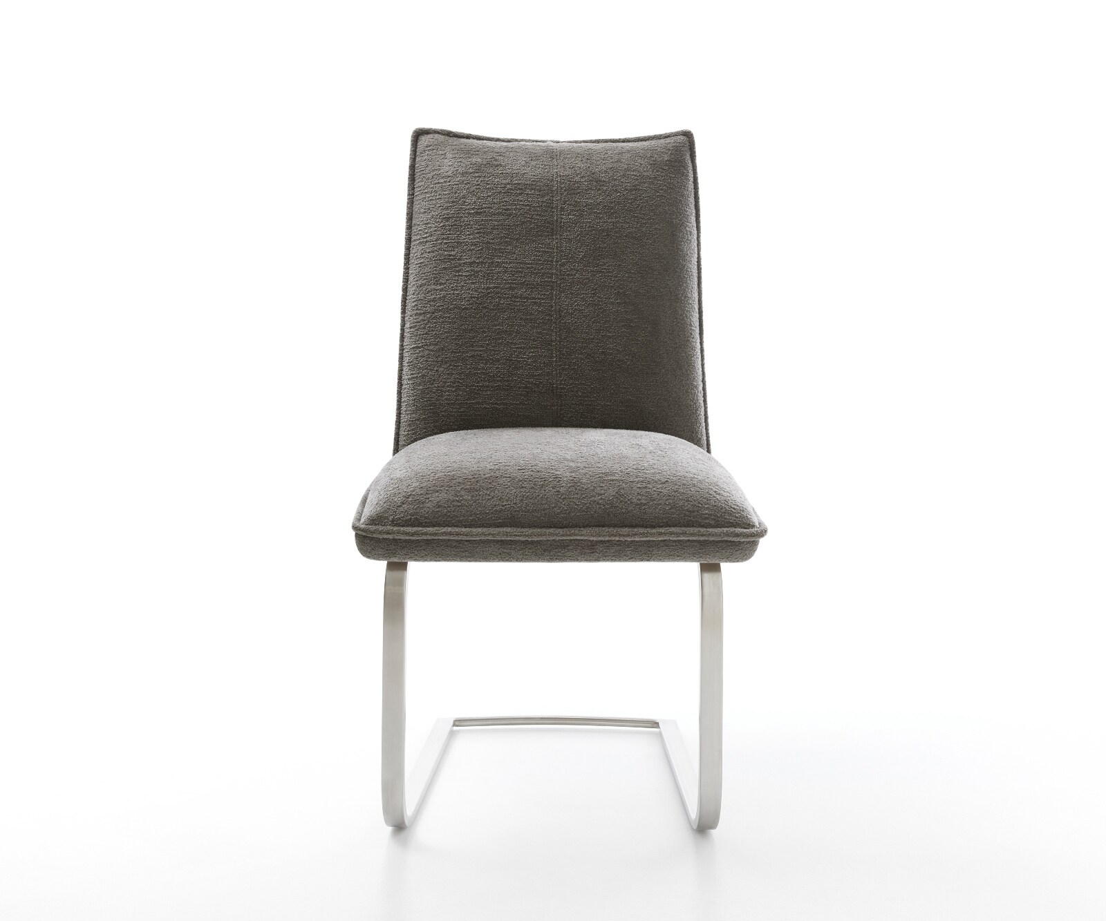 Cantilever Lelio-Flex bouclé doux couleur boue pied cantilever plat acier inoxydable resorts ensachés 2