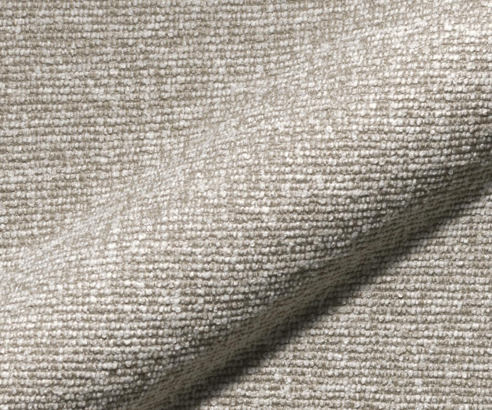 Chaise-de-salle-à-manger Taimi-Flex tissu tissé doux beige pied trapèze acier inoxydable 3