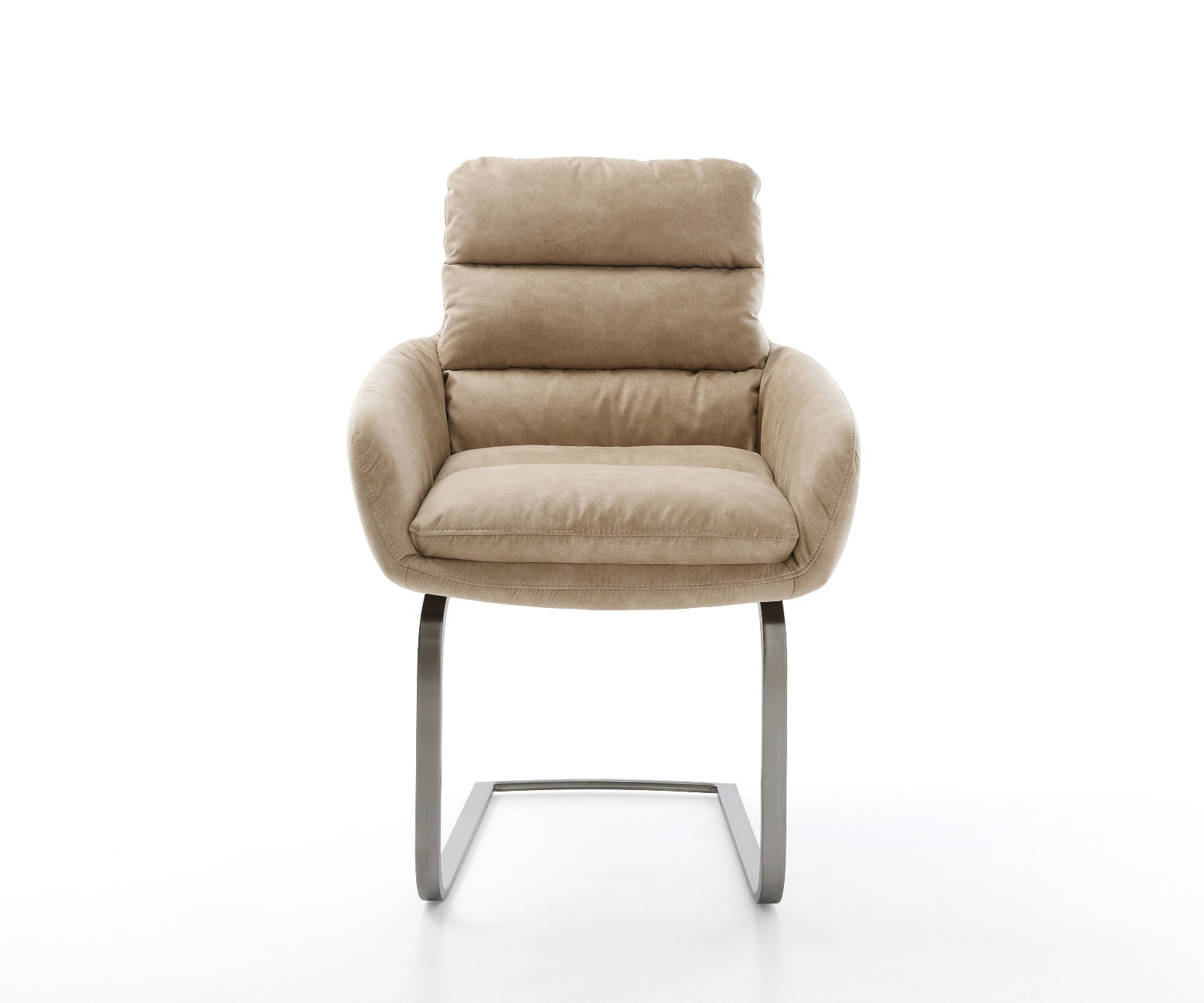 Cantilever Abelia-Flex mit Armlehnen microvelours beige vintage pied cantilever plat grafiete 1 Cantilever Abelia-Flex mit Armlehnen microvelours beige vintage pied cantilever plat grafiete 1