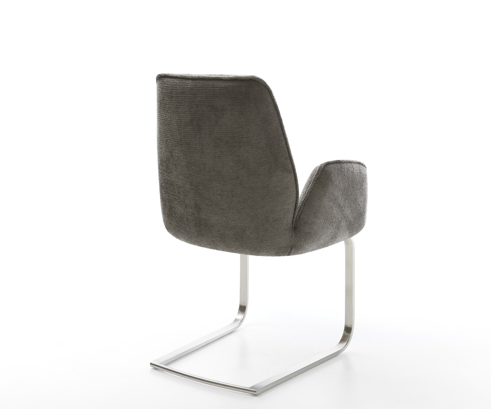 Cantilever Zoa-Flex bouclé doux couleur boue pied cantilever plat acier inoxydable resorts ensachés 5