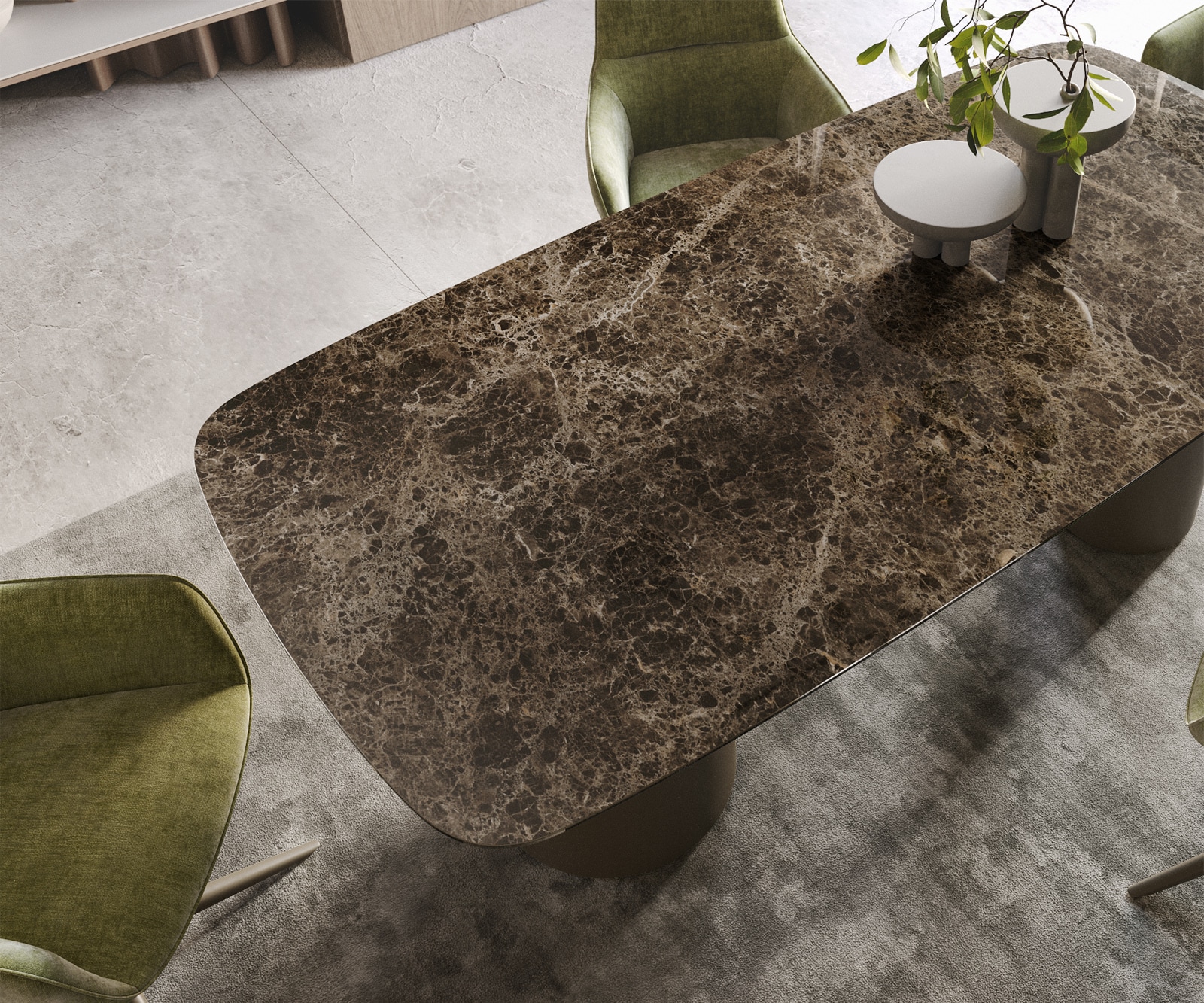 Table à manger Edge Boot 200x100 Laminam® Emperador Extra Lucidato Marron foncé Troa Métal finition à effet Titane 3 Table à manger Edge Boot 200x100 Laminam® Emperador Extra Lucidato Marron foncé Troa Métal finition à effet Titane 3