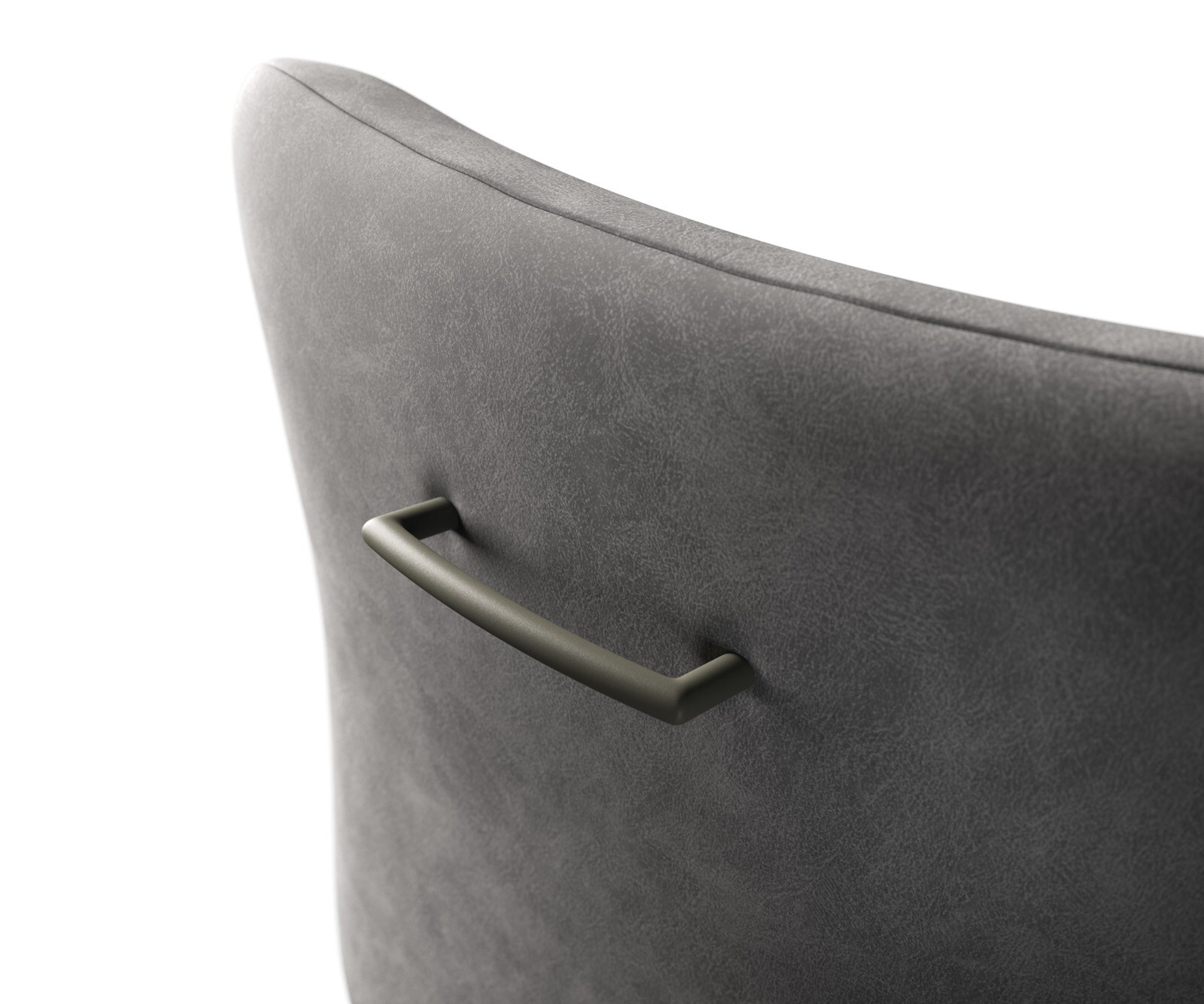 Poignée-de-chaise Flex-Rond Métal Laqué Effet Titane 2