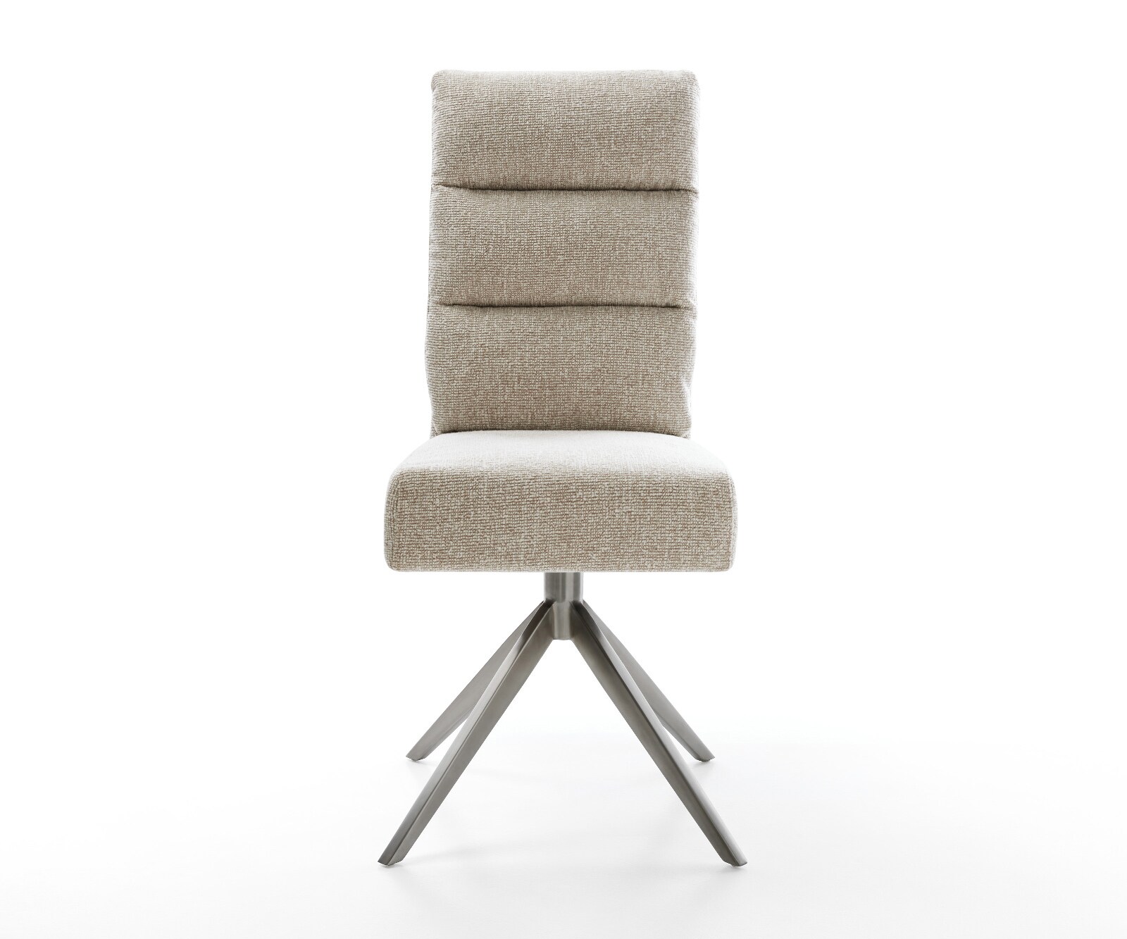 Chaise-pivotante Pela-Flex tissu tissé doux beige pied croisé large grafiete pivotement sur 360° fonction bascule resorts ensachés 2