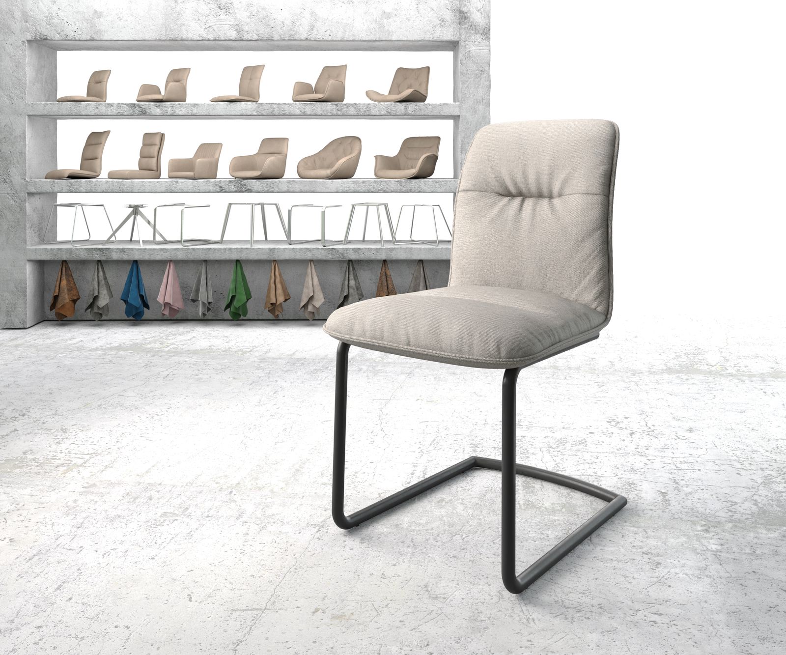 Chaise-de-salle-à-manger Vinjo-Flex Chaise rembourrée 5