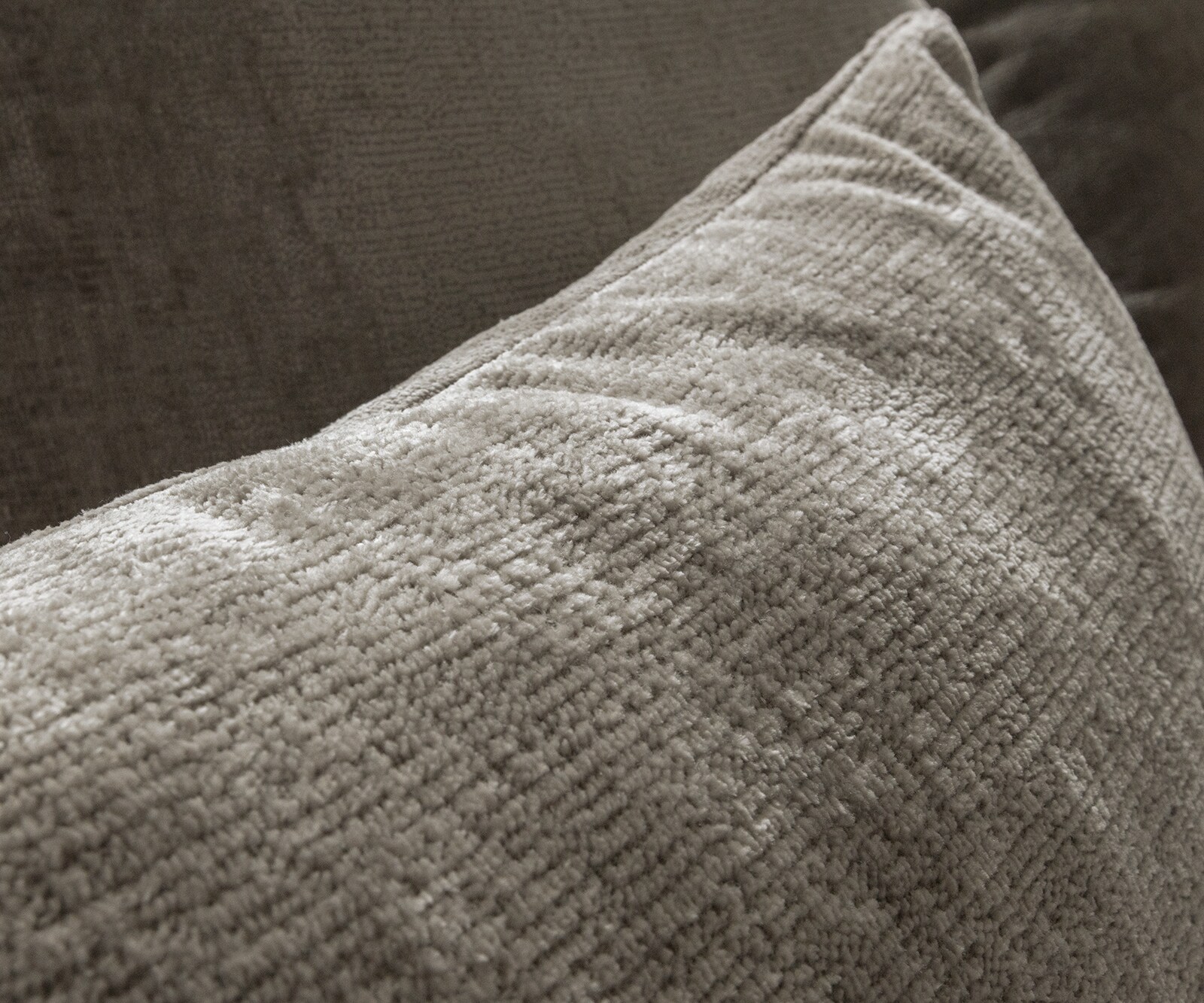 canapé panoramique Estrea couleur taupe 410x155 cm arrondi 5