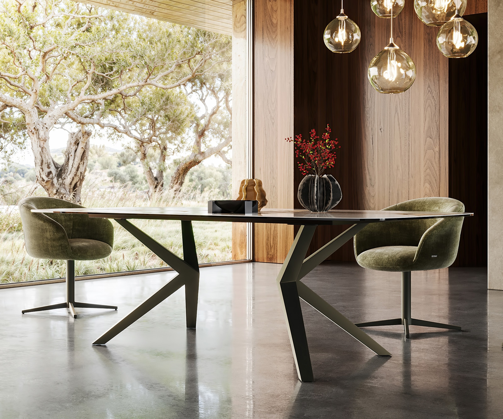 Table à manger Edge Boot 240x120 Céramique Iris FMG Patagonia Lappato Zenthara Angulaire Métal Effet Finition Titane 4 Table à manger Edge Boot 240x120 Céramique Iris FMG Patagonia Lappato Zenthara Angulaire Métal Effet Finition Titane 4