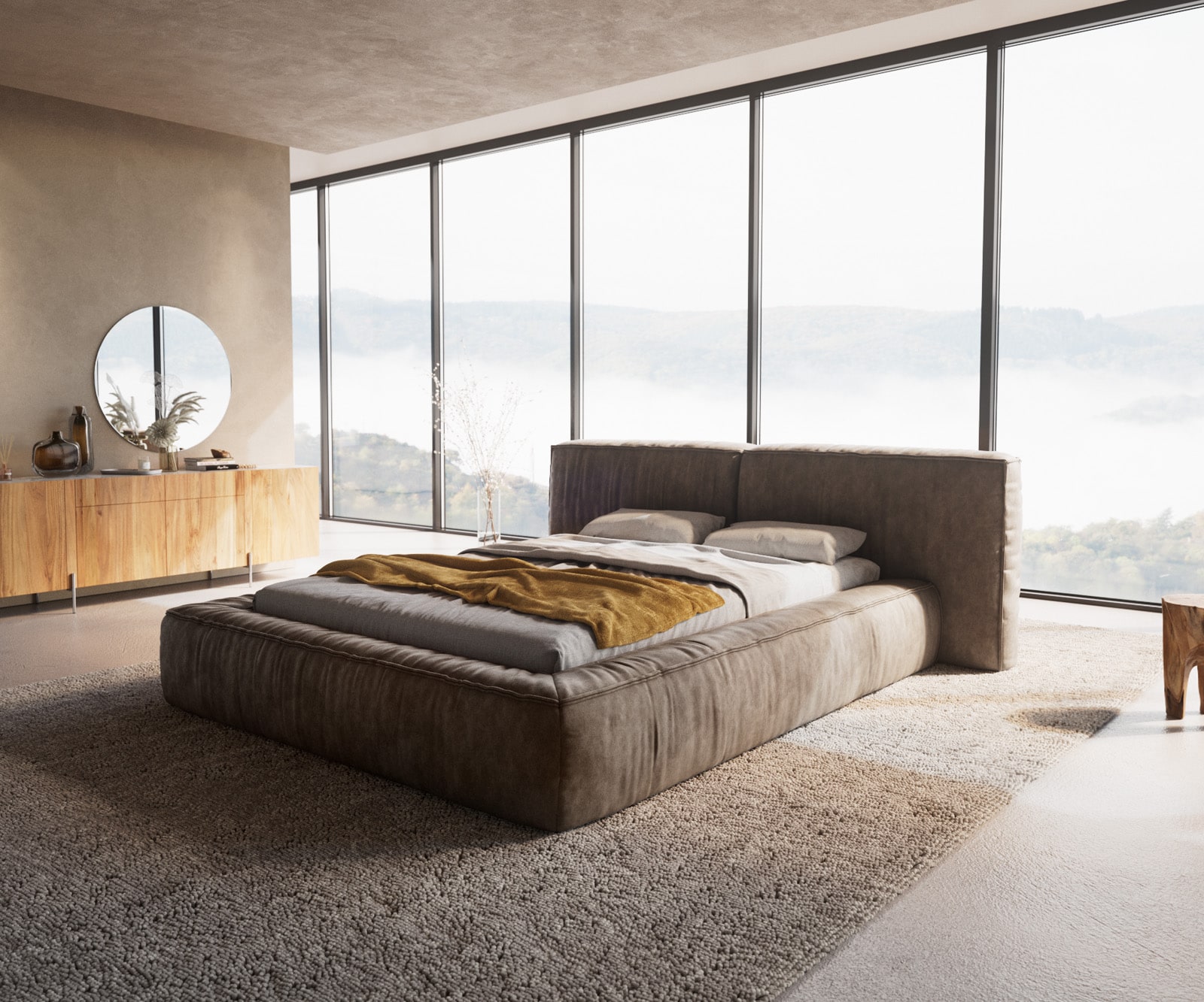 Cadre de lit rembourré Coperti 2 Cadre de lit rembourré Coperti 2