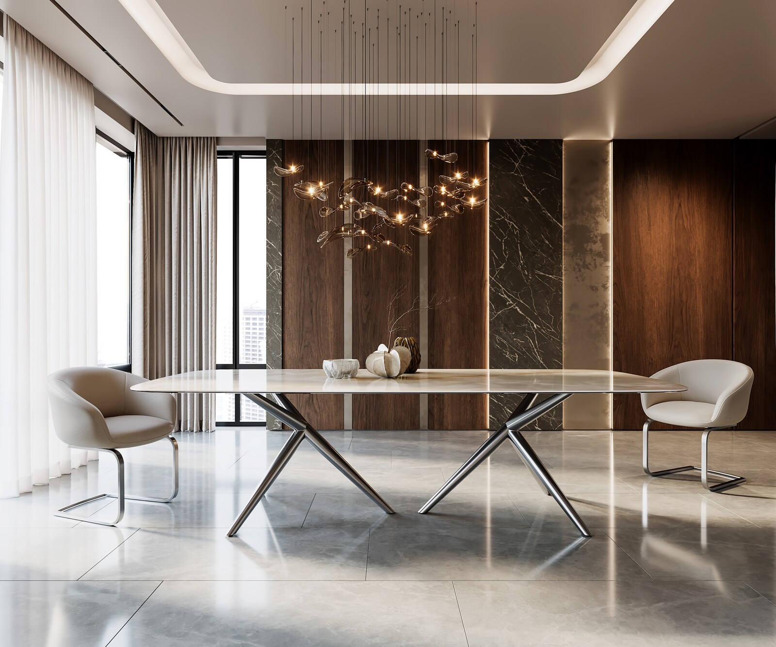 Piètement de table Estelar rond acier inoxydable (set de 2 pièces) 3 Piètement de table Estelar rond acier inoxydable (set de 2 pièces) 3