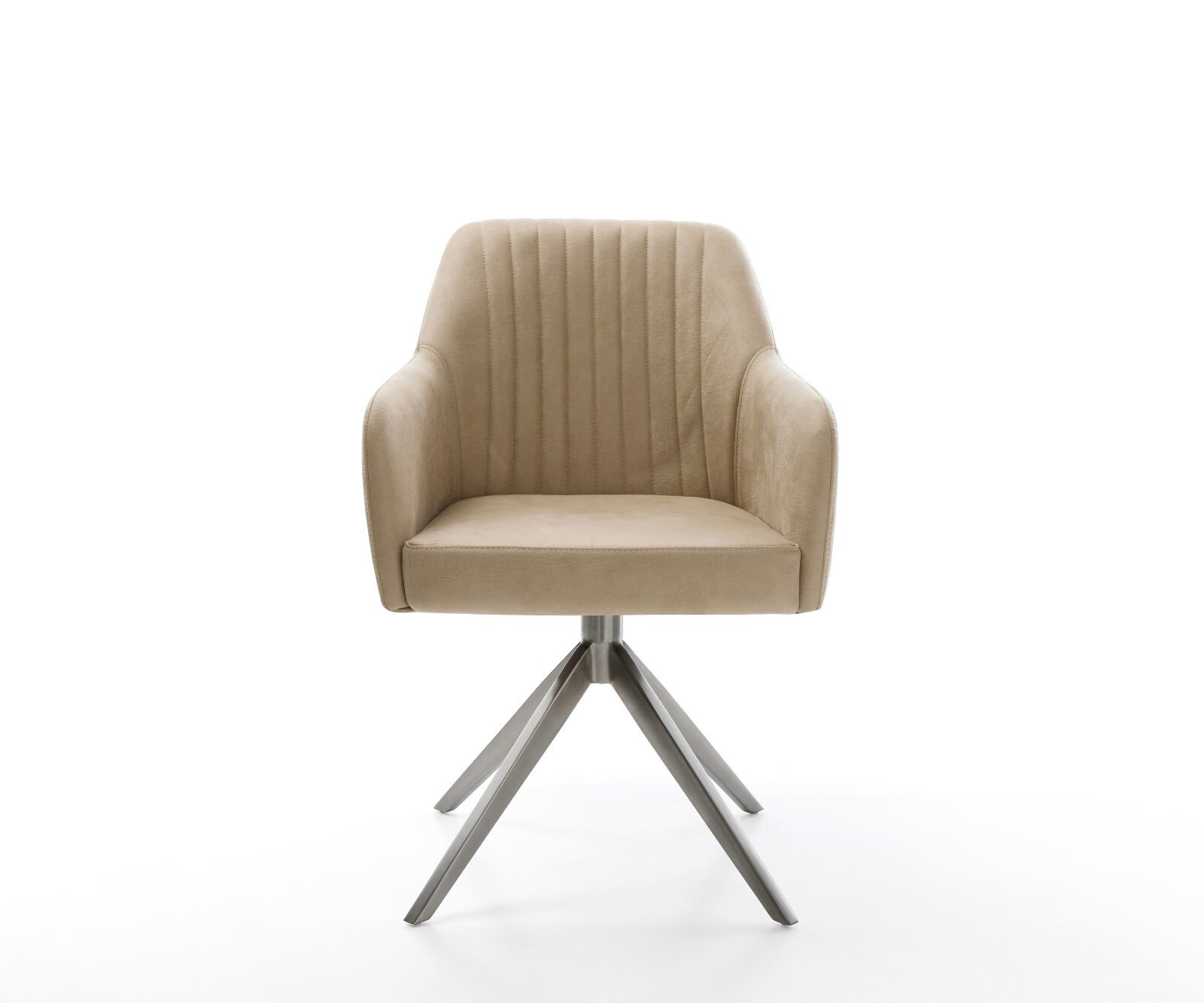 Chaise-pivotante Greg-Flex microvelours beige vintage pied croisé large grafiete pivotement sur 360° fonction bascule ressorts ensachés 1 Chaise-pivotante Greg-Flex microvelours beige vintage pied croisé large grafiete pivotement sur 360° fonction bascule ressorts ensachés 1