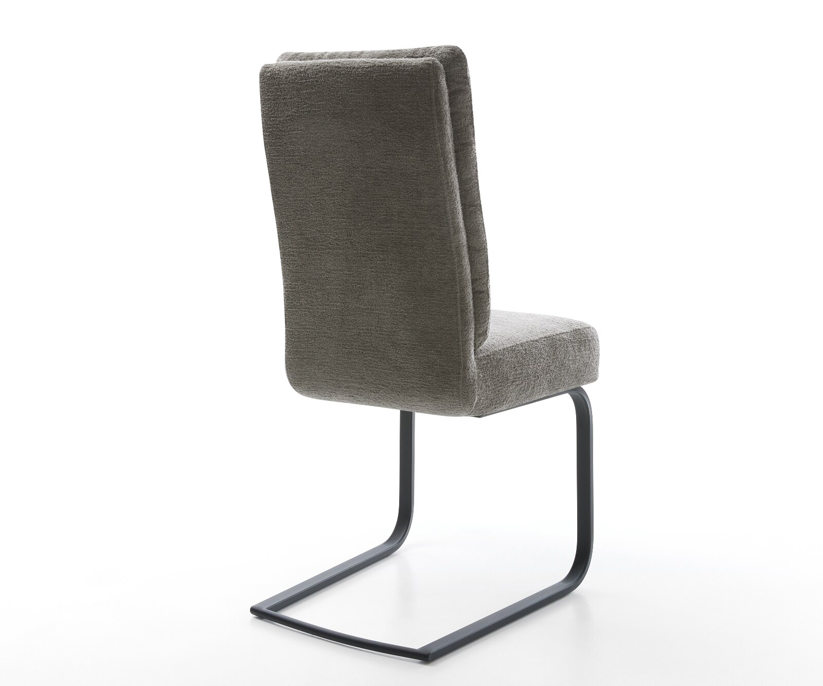 Cantilever Pela-Flex bouclé doux couleur boue pied cantilever plat noir resorts ensachés 5