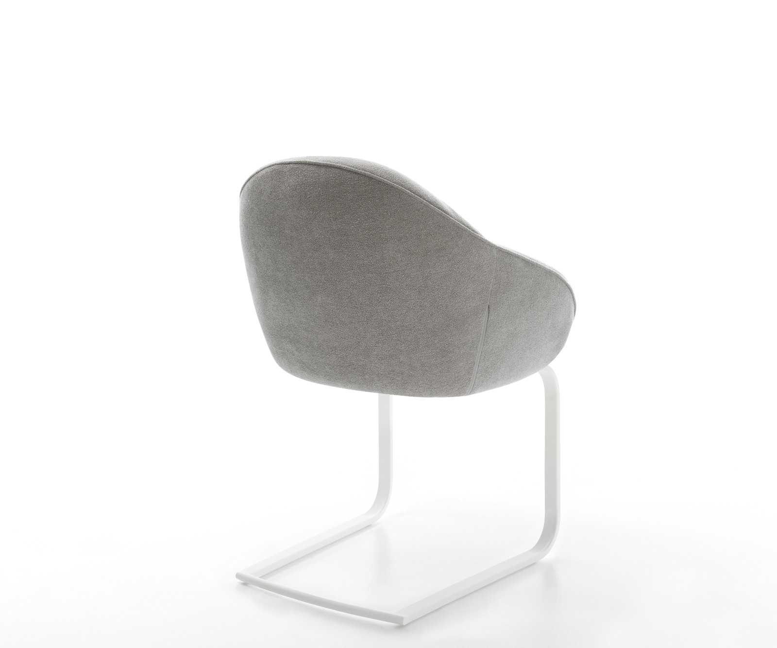 Cantilever Gaio-Flex tissu structuré doux gris pied cantilever plat blanc 5