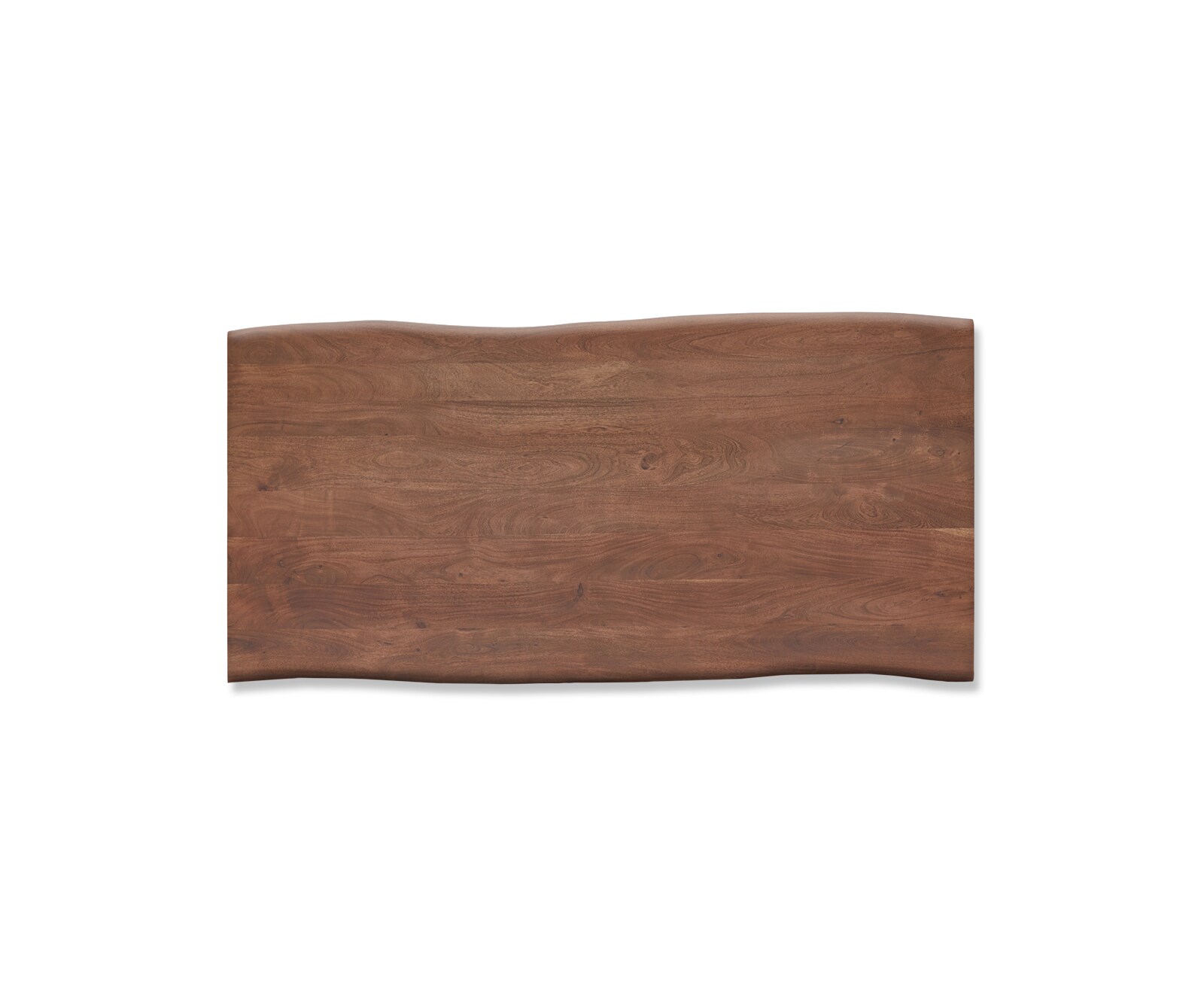 Table-à-manger Edge 200x100 acacia marron acier inoxydable mince Live-Edge 3