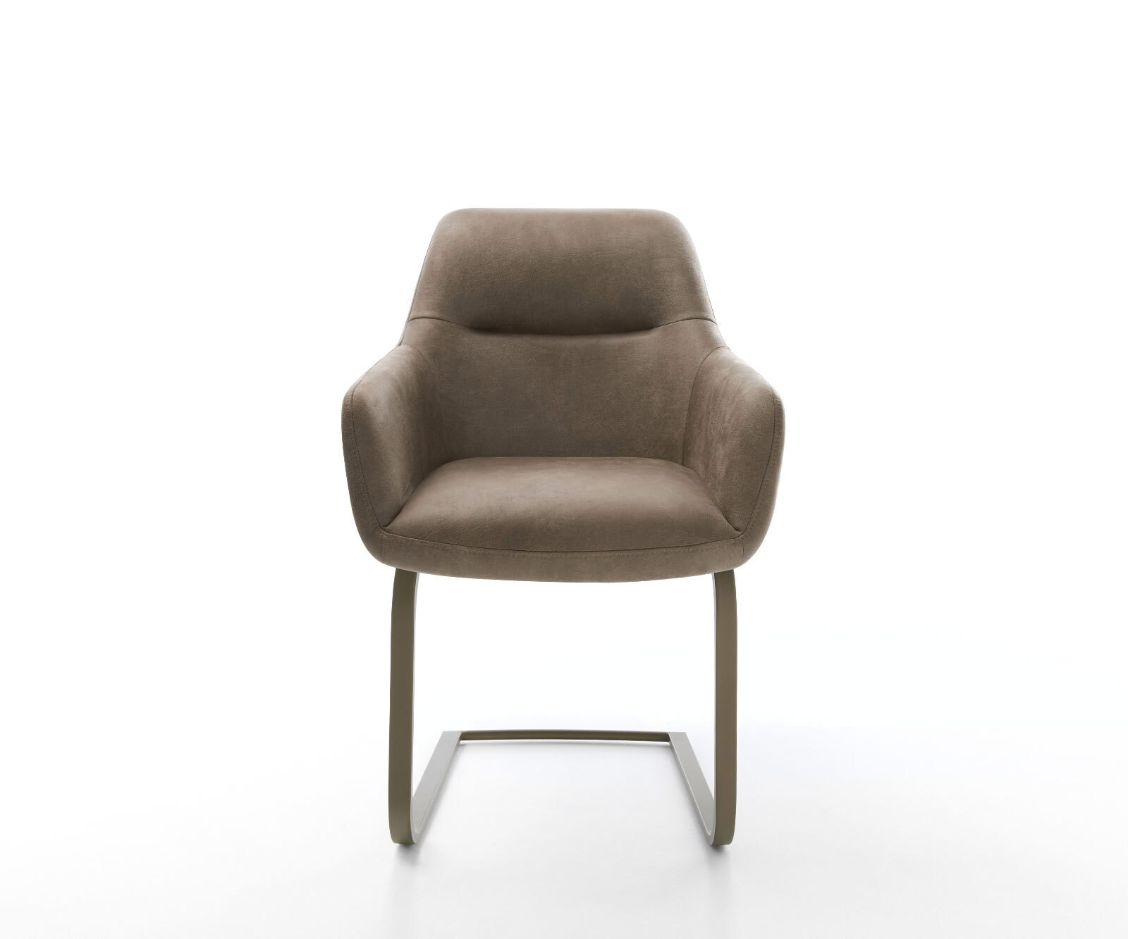 Cantilever Pejo-Flex microvelours anthracite vintage pied cantilever plat aspect titane ressorts ensachés 1