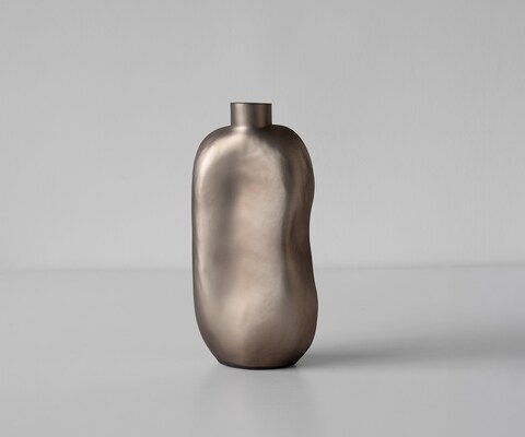 Vase Mireva l17 x P9 x H33 cm Verre Opal Soufflé à la bouche