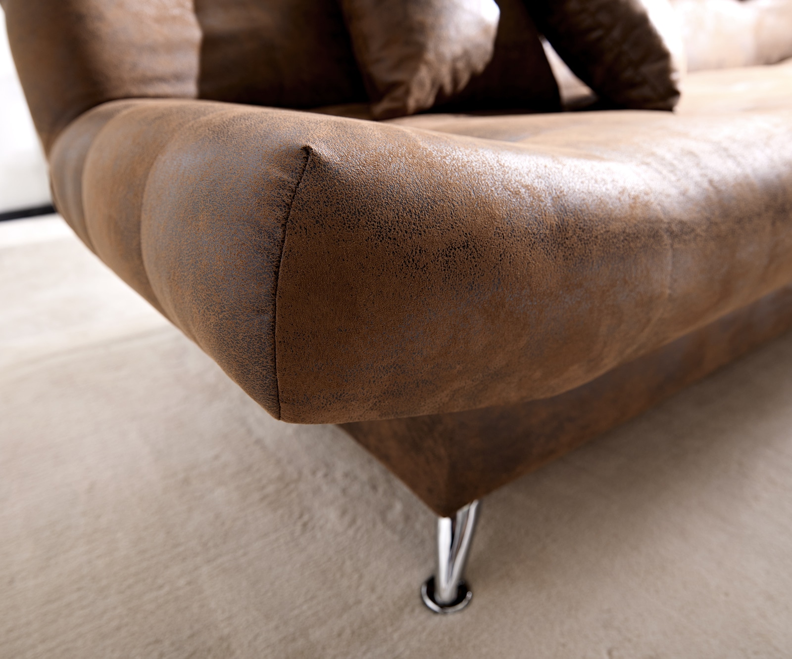 Canapé-lit Viola 190x90 cm marron aspect antique compartiment de lit 5 Canapé-lit Viola 190x90 cm marron aspect antique compartiment de lit 5