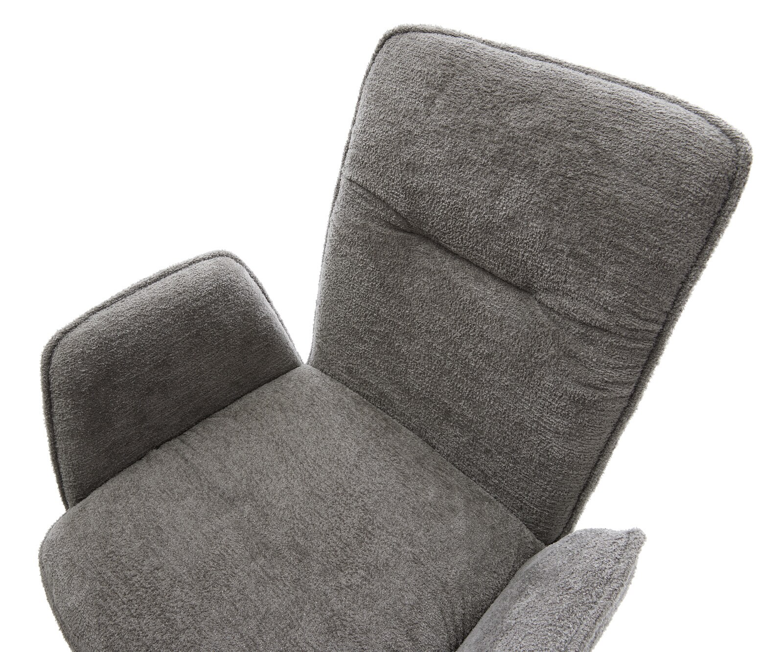 Cantilever Vinja-Flex bouclé doux couleur boue pied cantilever plat noir 3